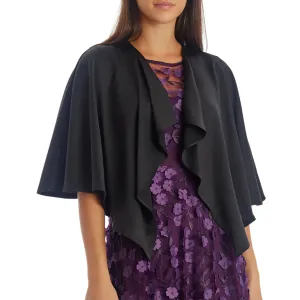 ADRIANNA PAPELL Women's Satin Reversible Cape Evening Shawl