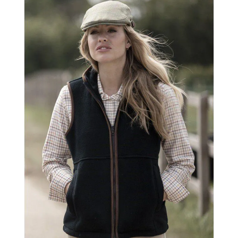 Alan Paine Aylsham Ladies Fleece Waistcoat - Dark Navy