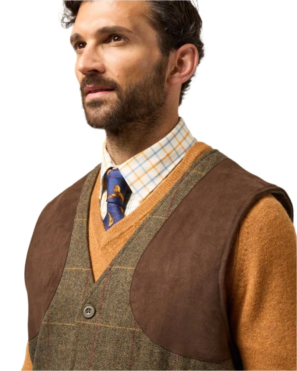 Alan Paine Combrook Tweed Shooting Waistcoat