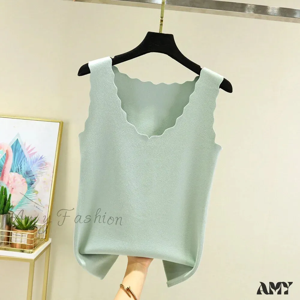 Amy Fashion - Seamless Thermal Underwear Tops