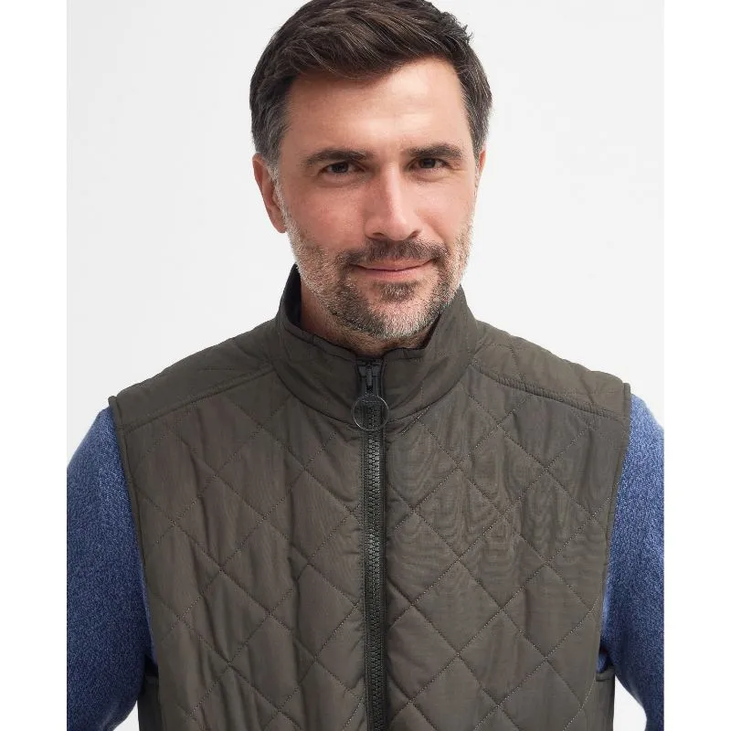 Barbour Fernwood Mens Quilted Gilet - Dark Olive