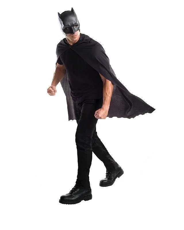 Batman DC Superhero Adult Mask and Cape Set