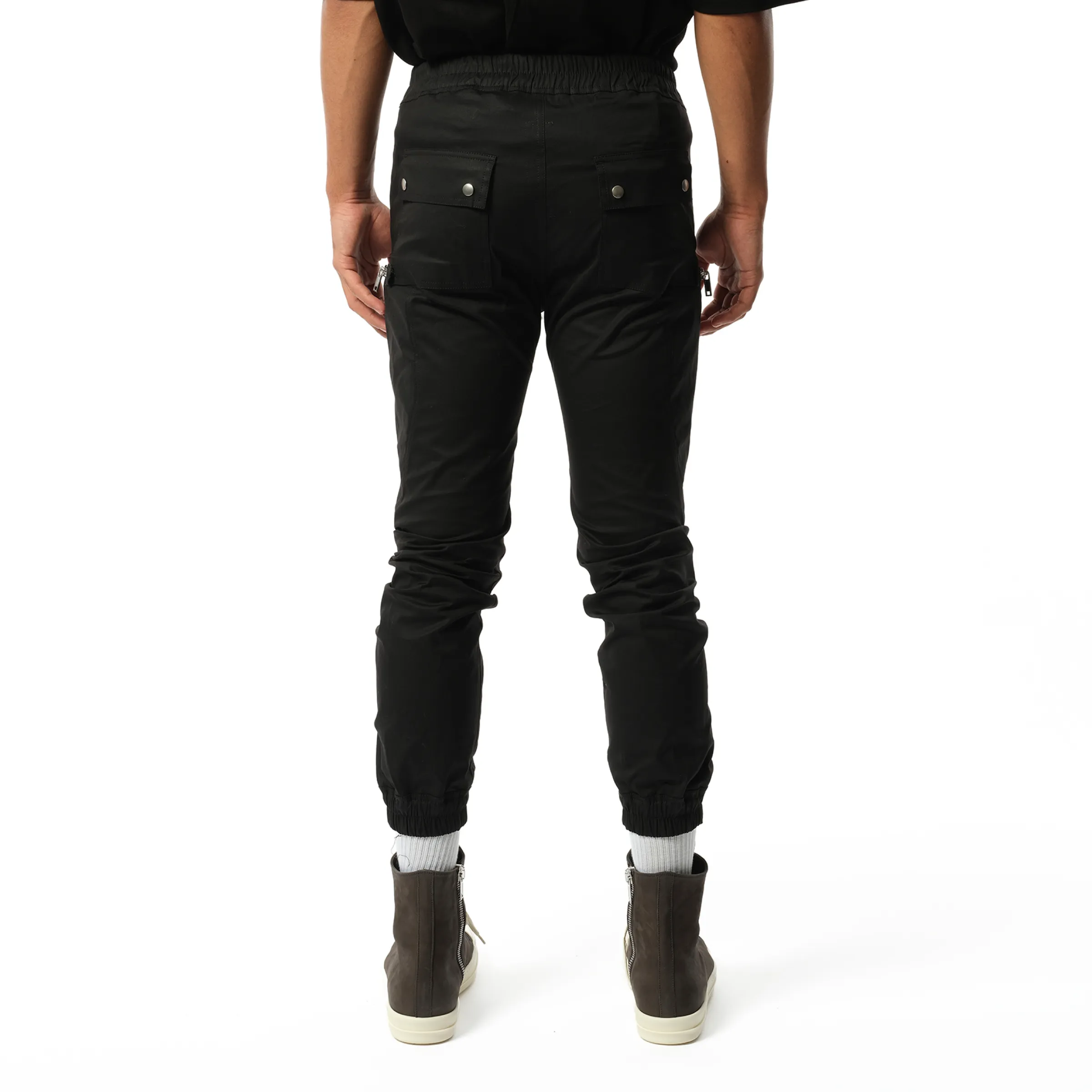 Bauhaus Zip Cargo Pants in Black