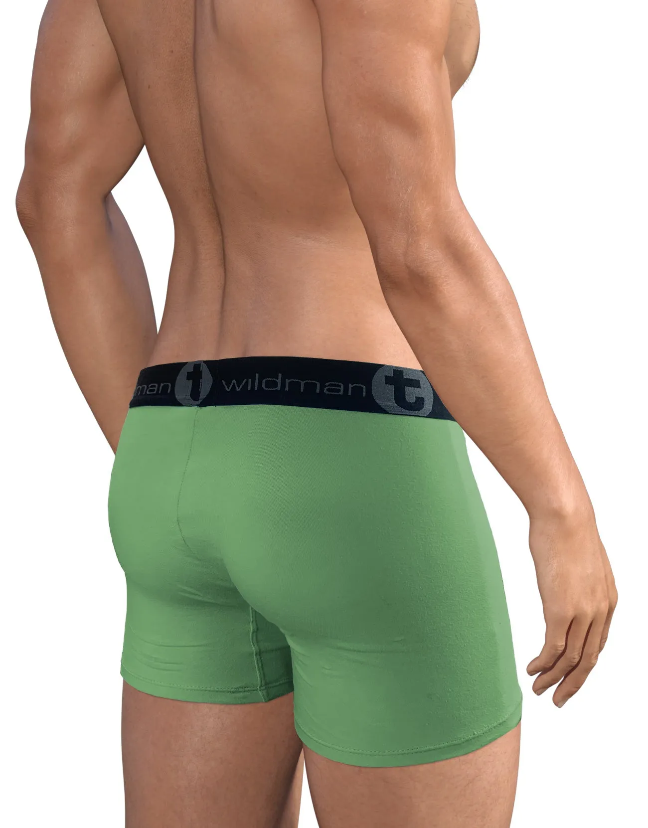 Big Boy Pouch 5" Inseam Boxer Brief Green