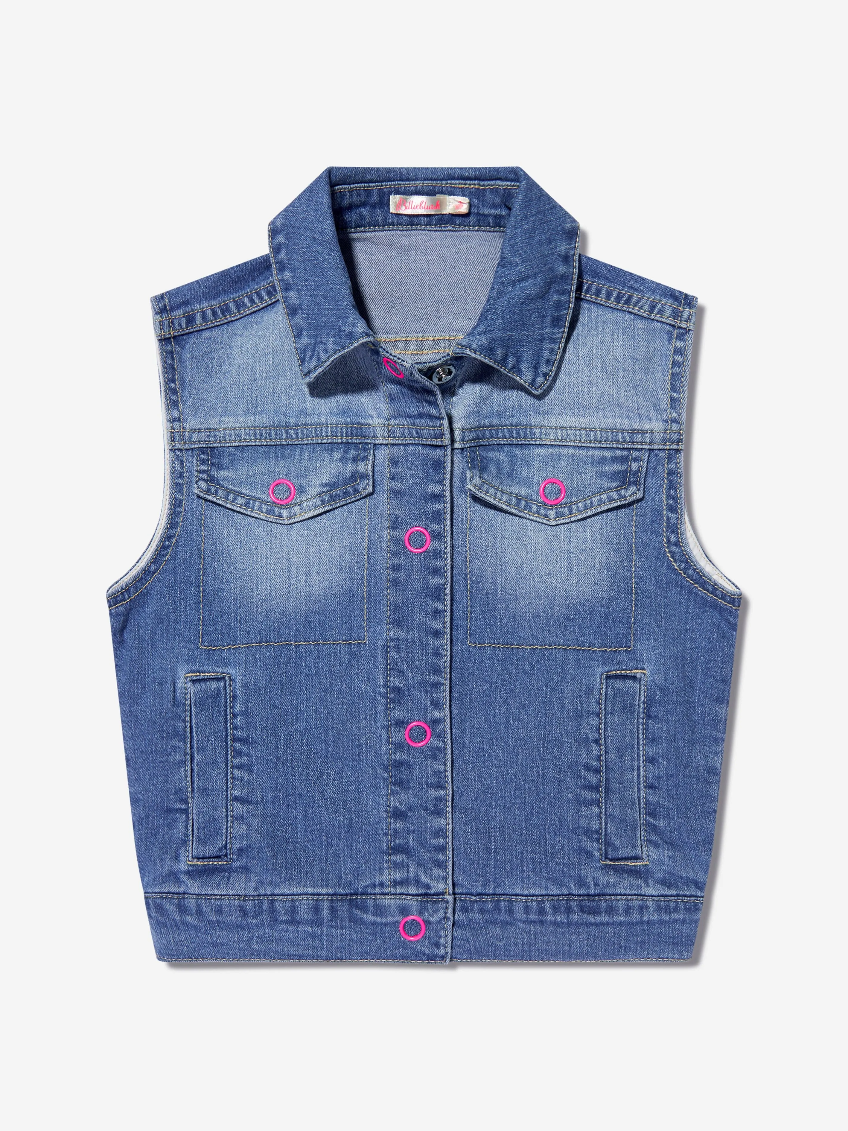 Billieblush Girls Denim Gilet in Blue