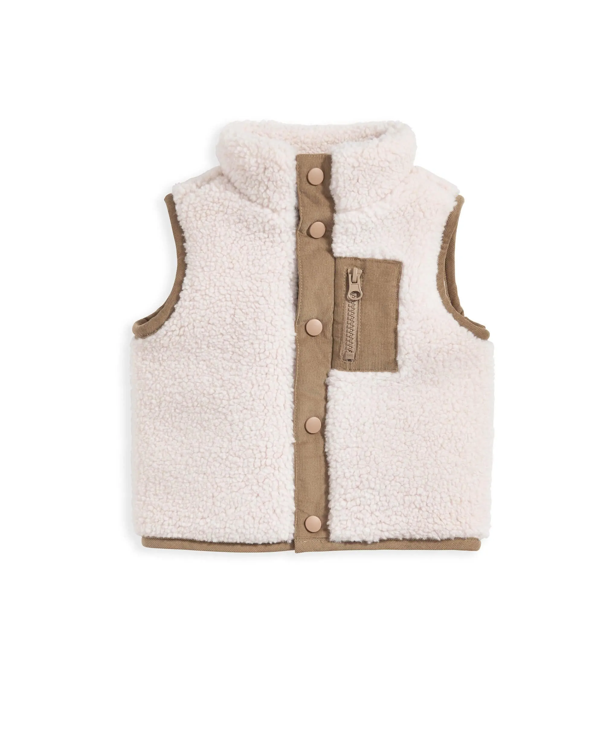 Borg Gilet - Cream