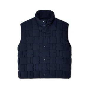 Bottega Veneta - Men's Tech Nylon Intrecciato Gilet - (Navy)