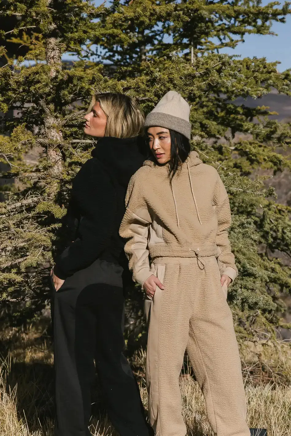 Callie Sherpa Hoodie in Camel - FINAL SALE