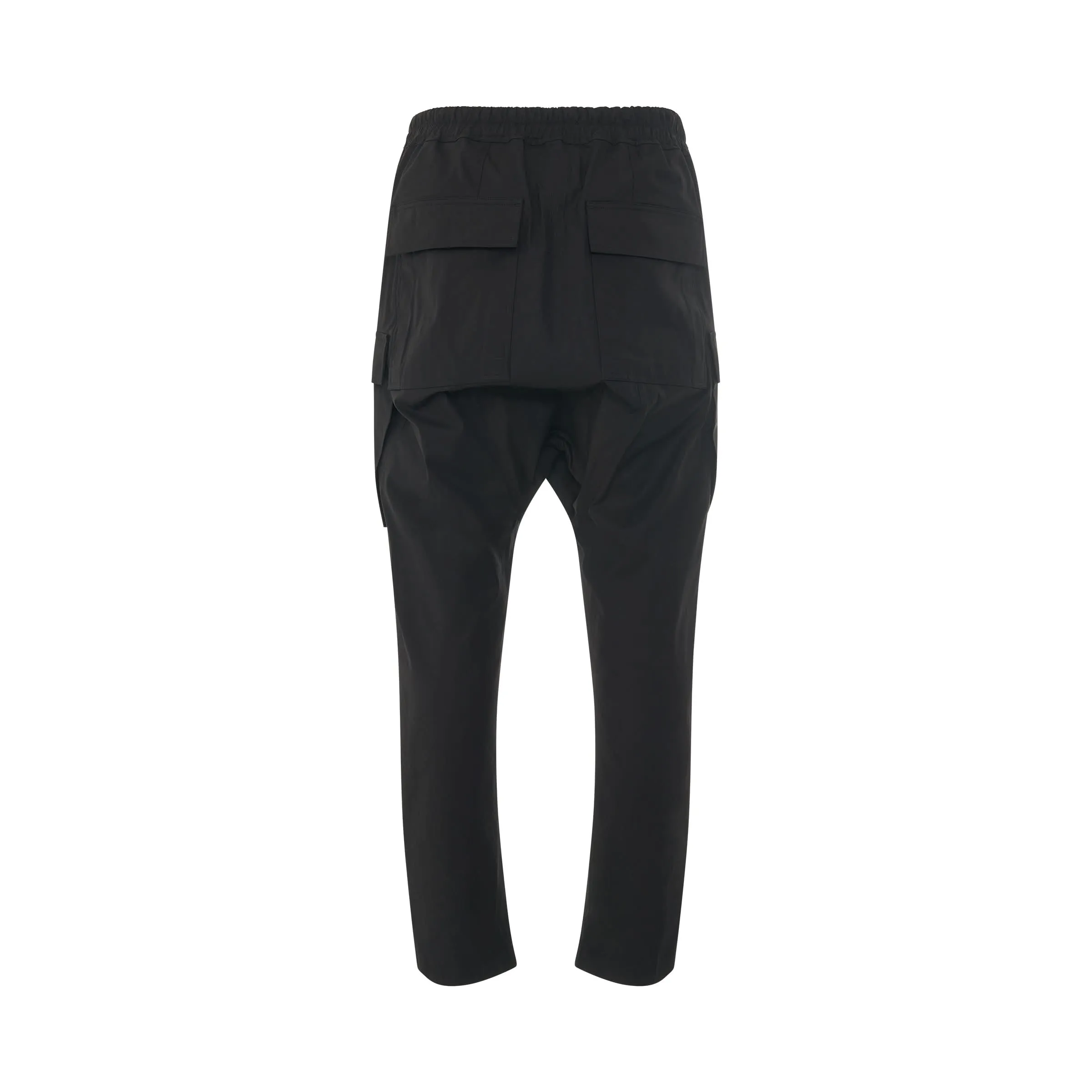 Cargo Long Woven Pants in Black