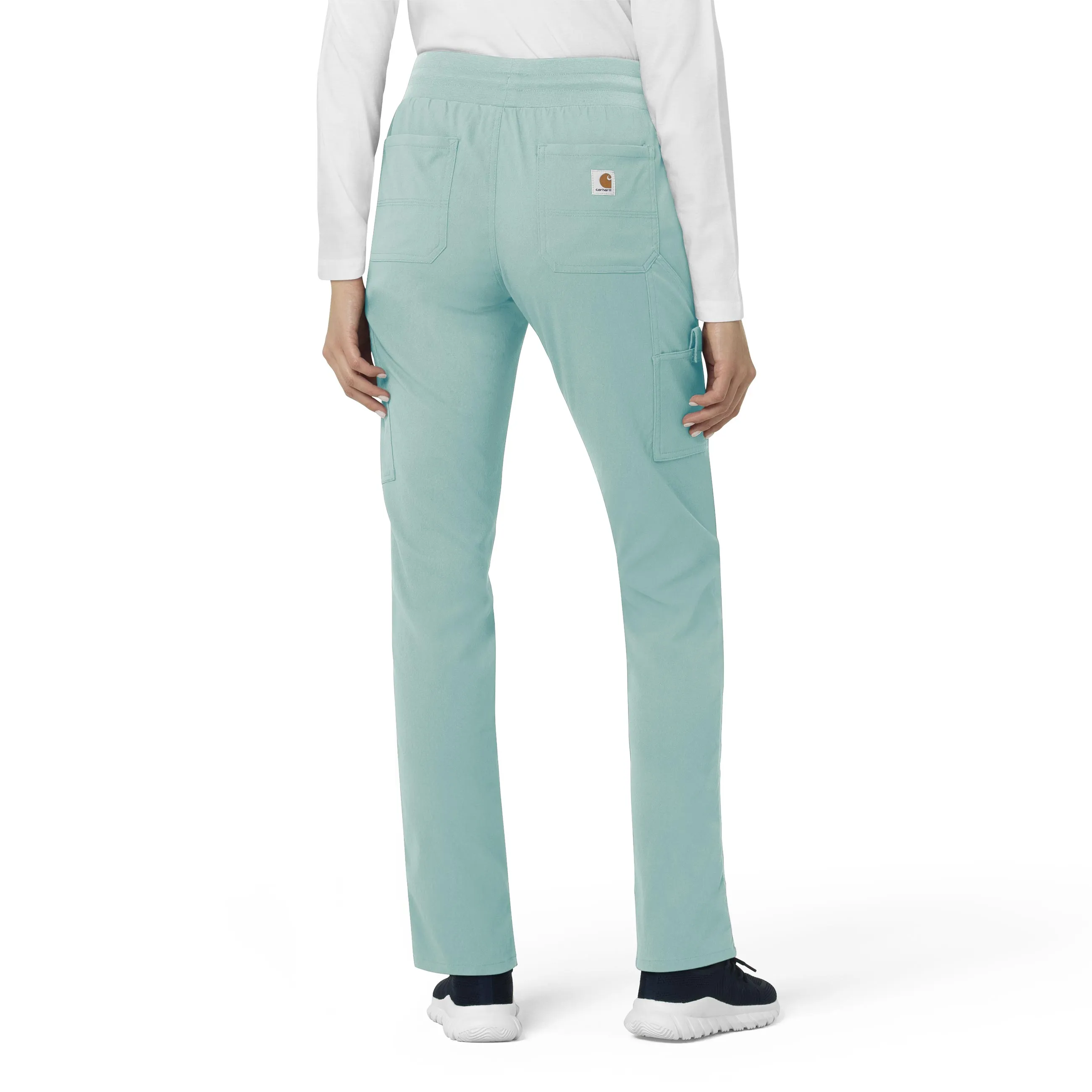 Carhartt Rugged Flex Peak Women's Slim Leg Scrub Pant - Aqua Sea