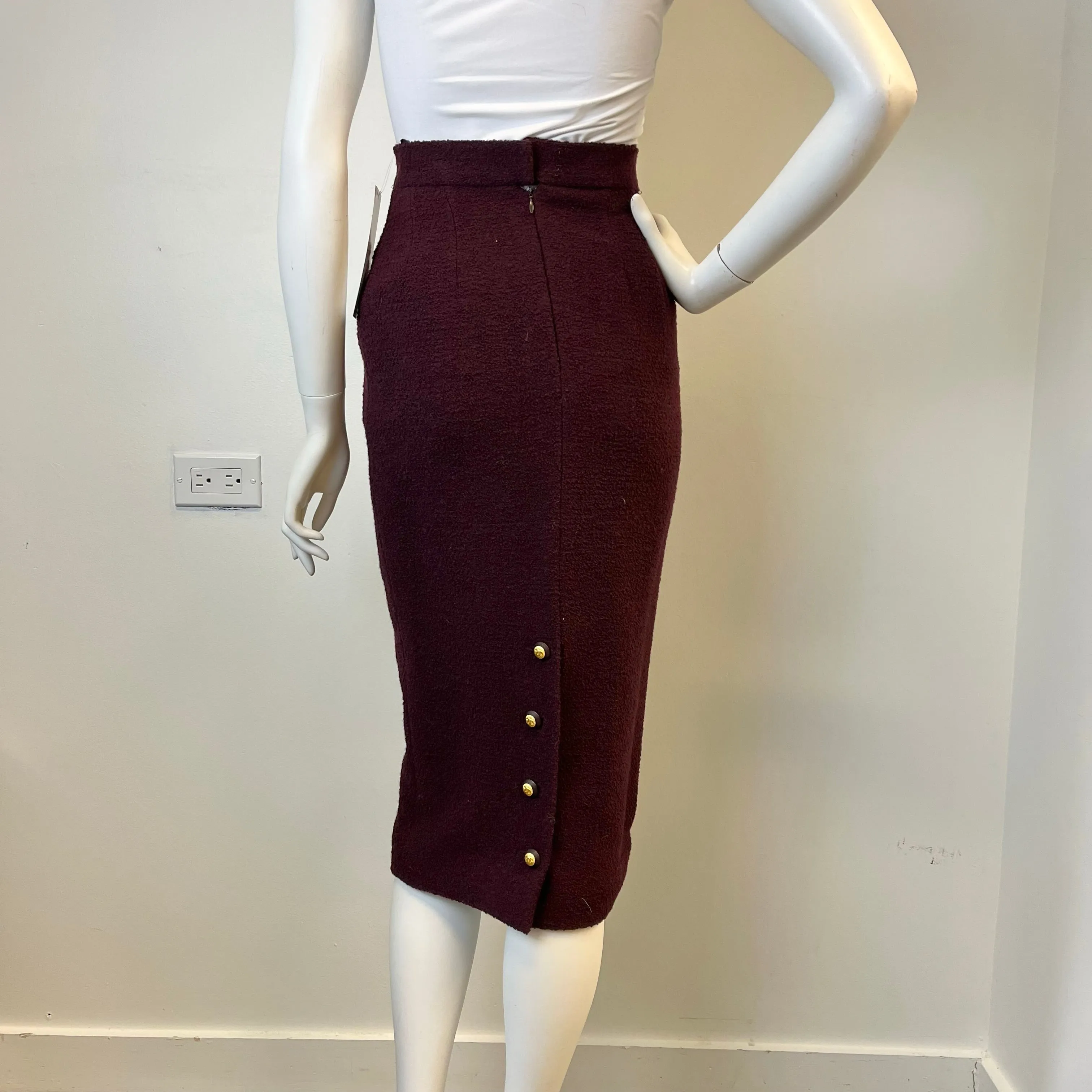 Chanel Vintage Midi Pencil Skirt