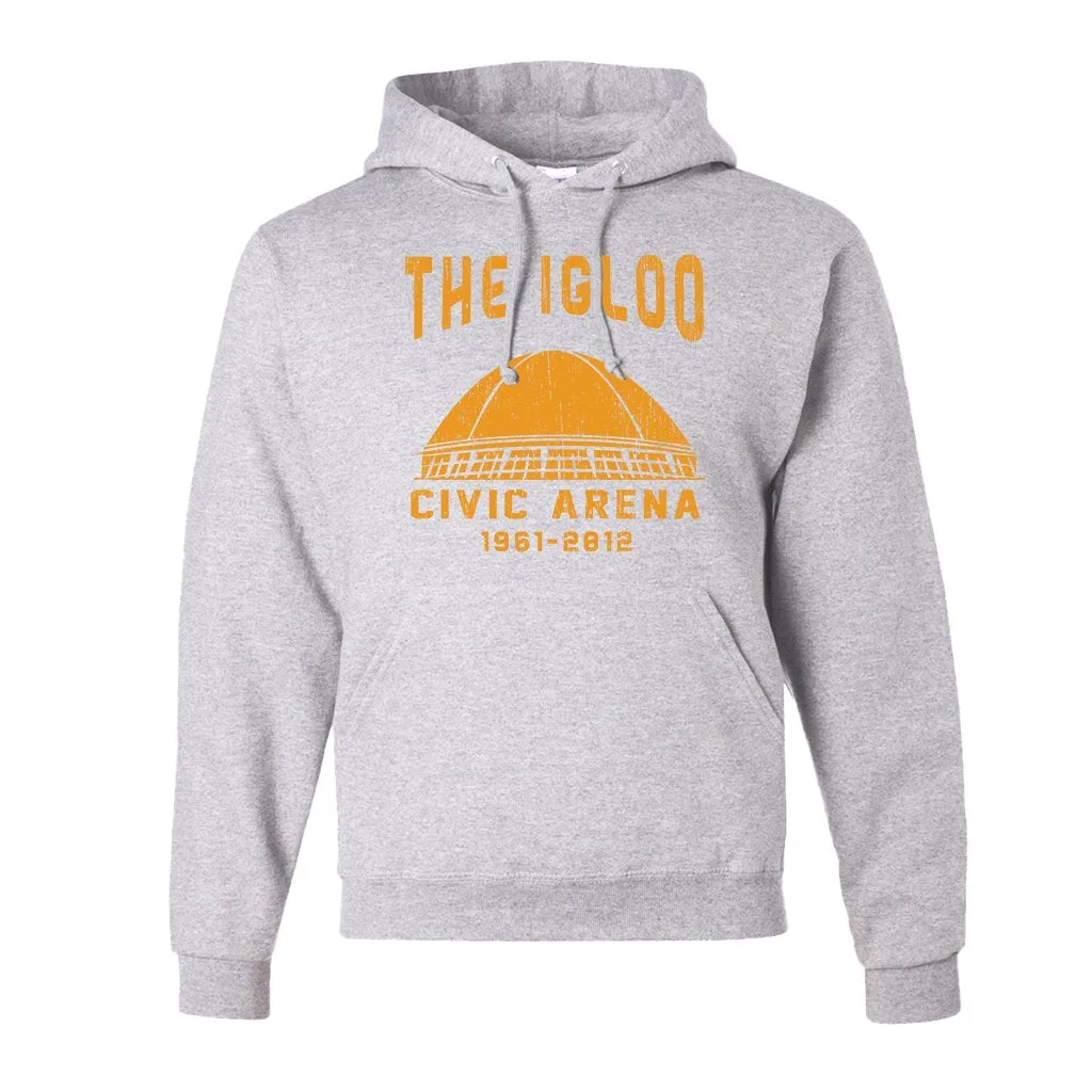 Civic Arena Pullover Hoodie | The Igloo Civic Arena Ash Pull Over Hoodie