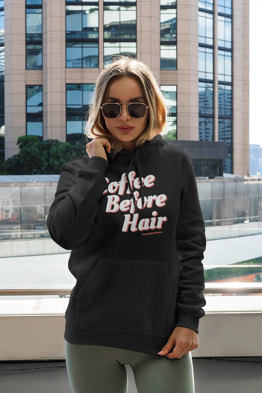 Coffee Before Hair Hoodie