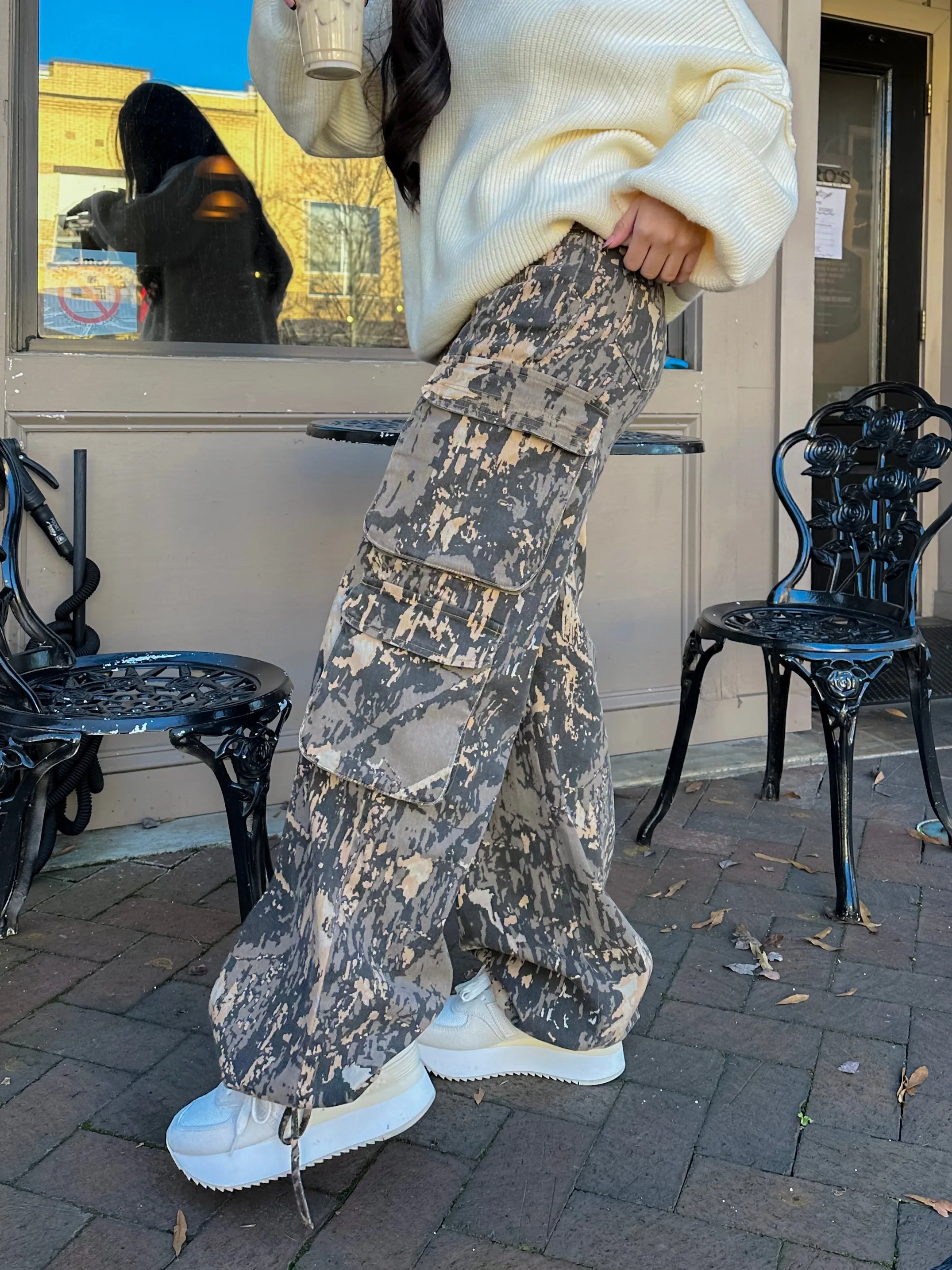 Cool Girl Camo Cargo Pants