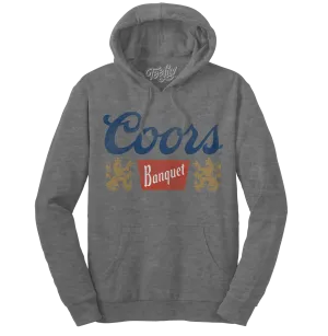 Coors Banquet Logo Hooded Sweatshirt - Oxford Gray