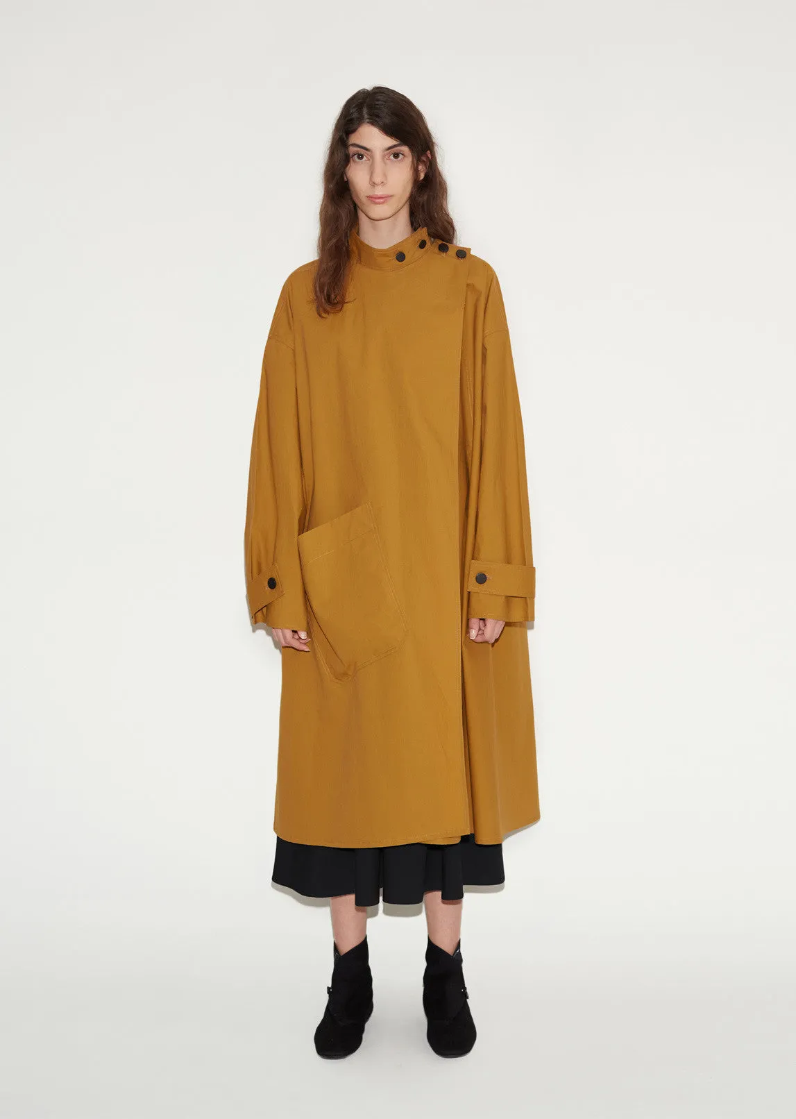 Cotton Highneck Overcoat