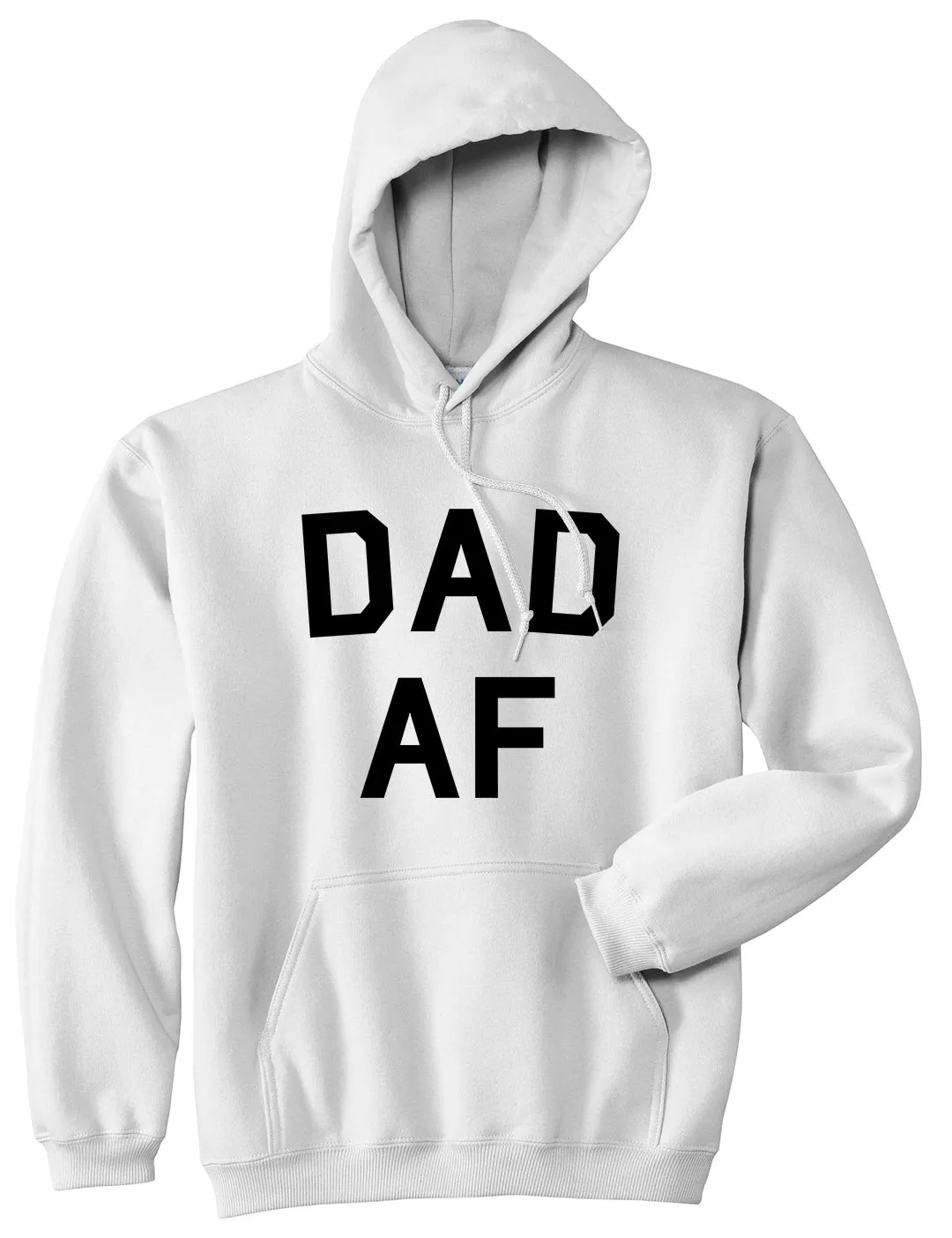 Dad AF New Father Funny Mens Pullover Hoodie