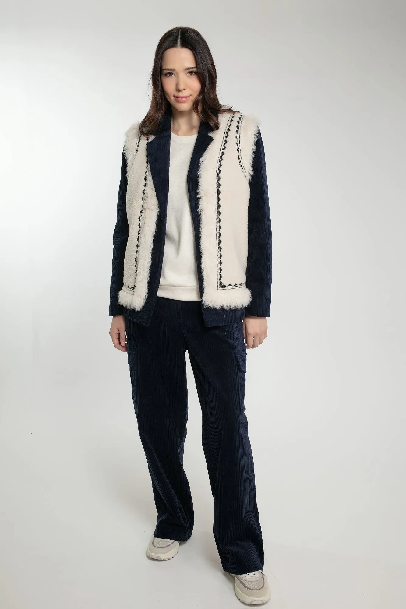 DANNIKA GILET IN CREAM