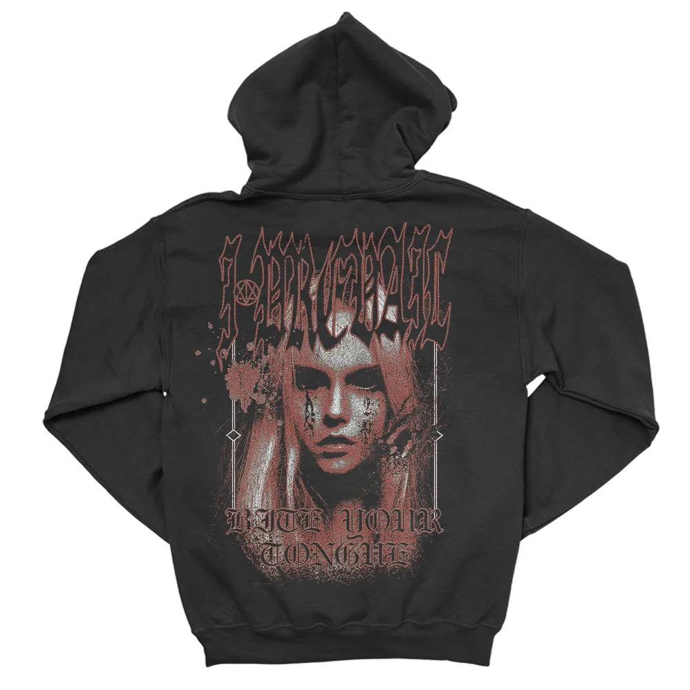 Demon Girl Pullover Hoodie (Black)