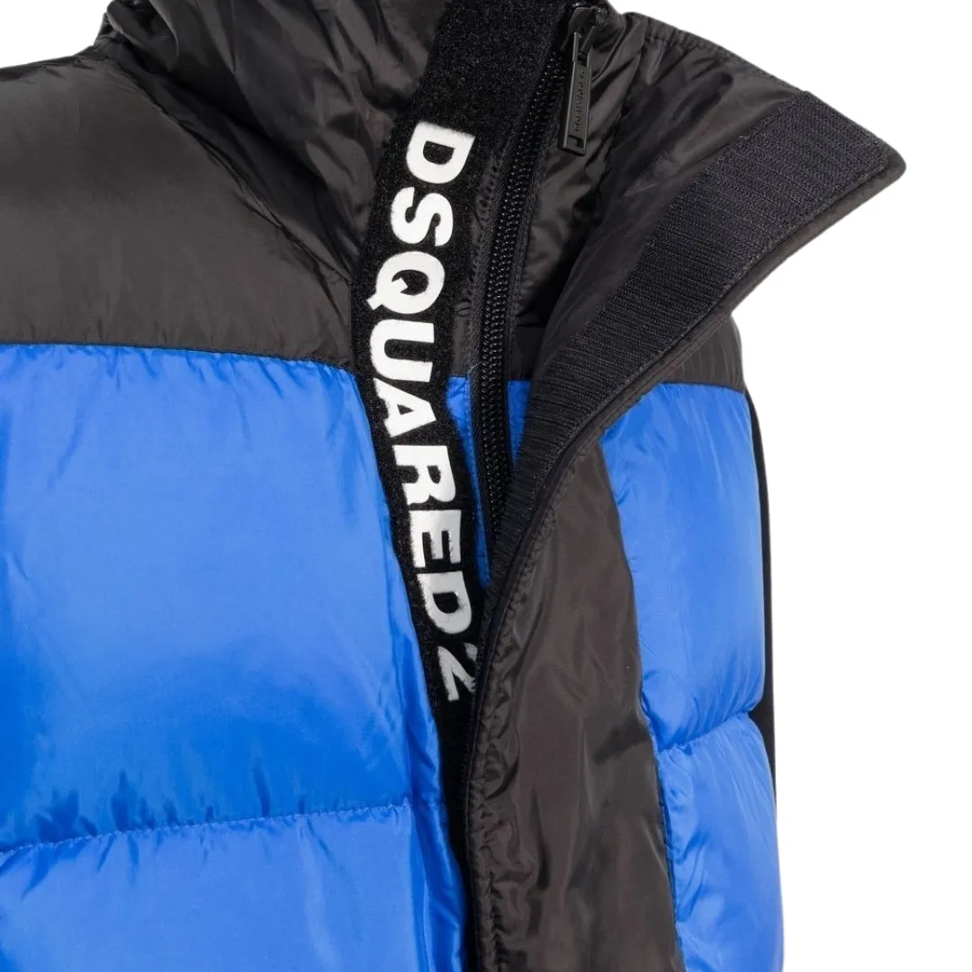 Dsquared2 Blue Gilet Down Jacket