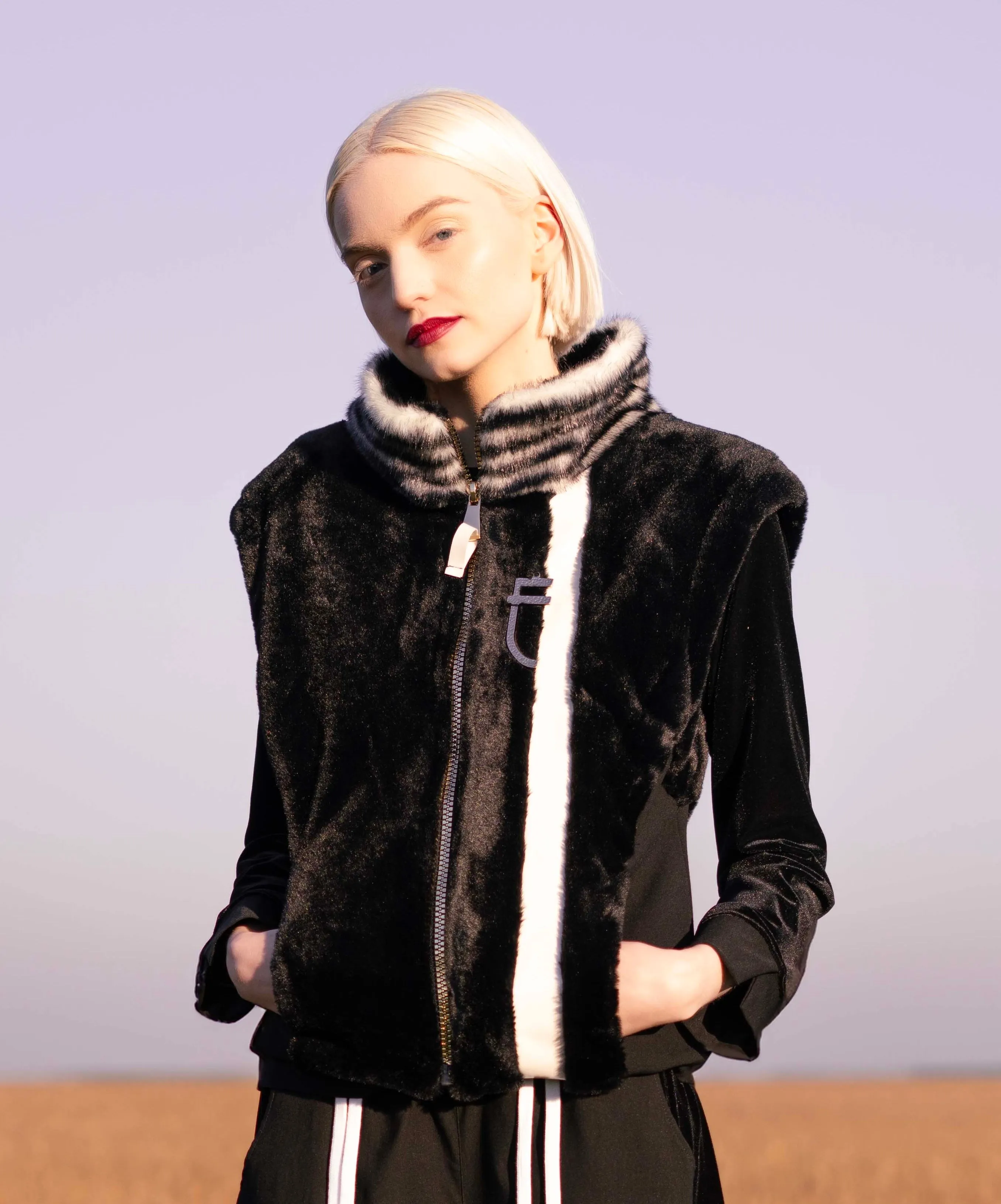 Elisa short Faux fur Gilet