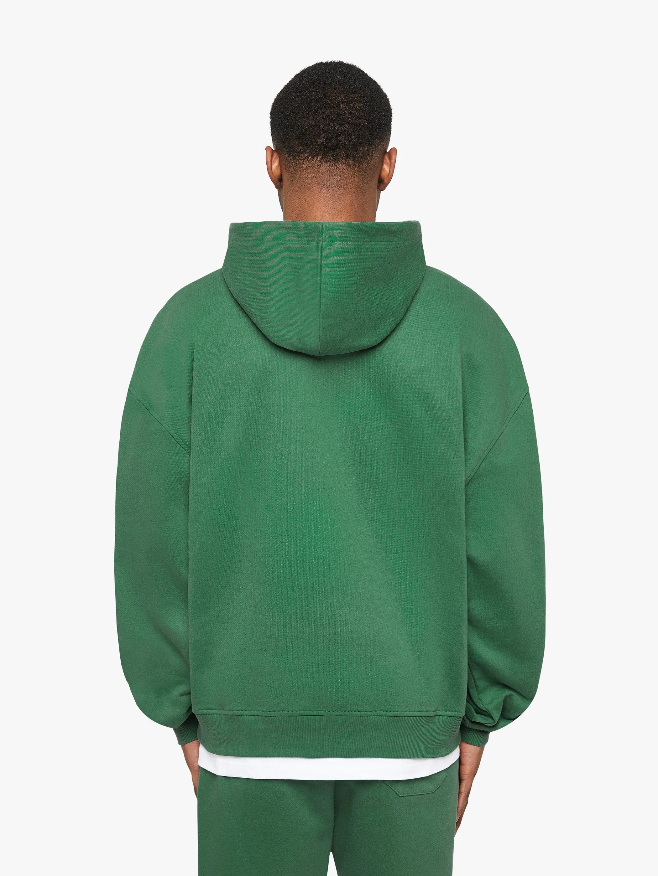 ESSENTIAL ZIP HOODIE - GREEN