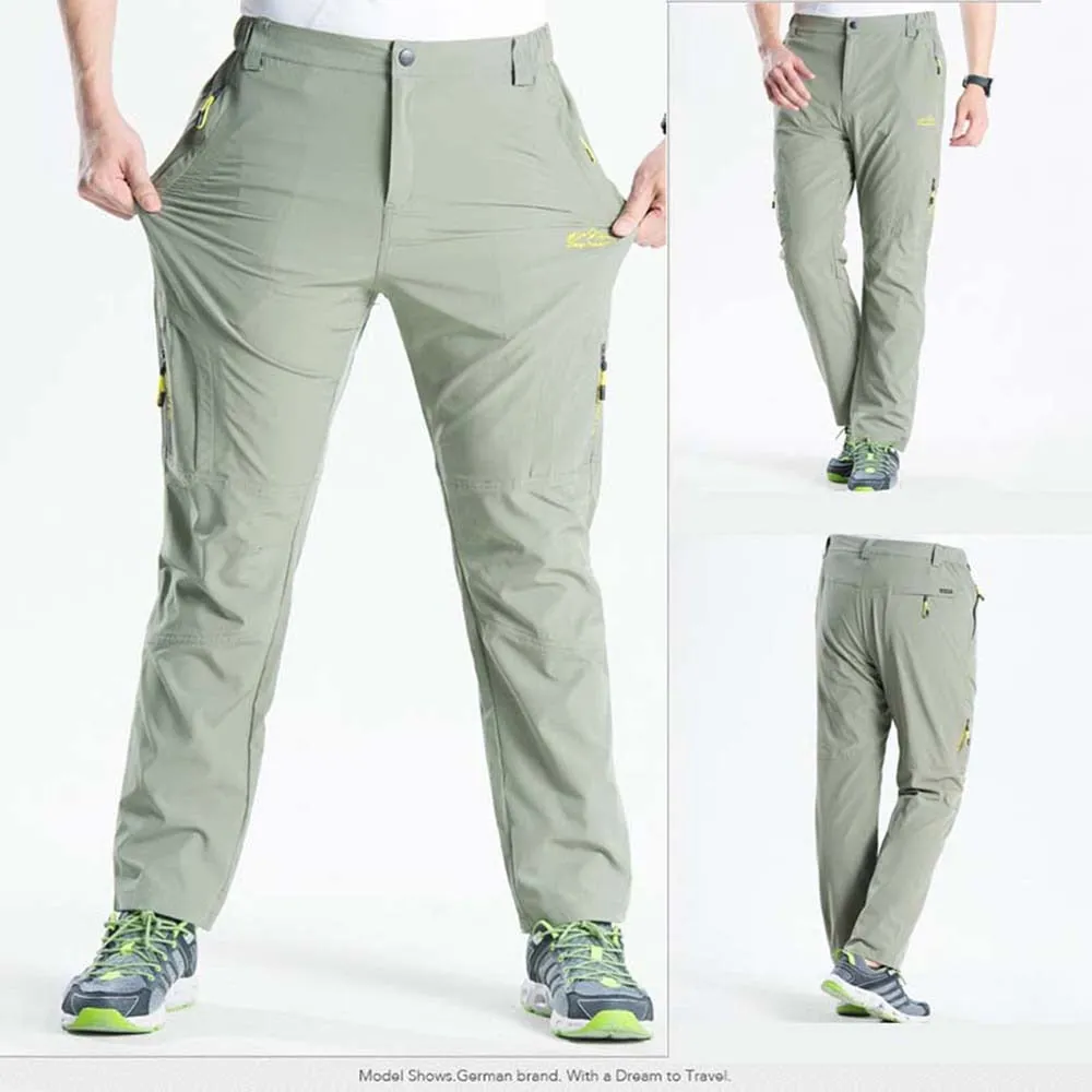 FALIZA Stretchable Hiking Cargo Pants For Men Quick Dry Outdoor Hiking & Trekking Trousers