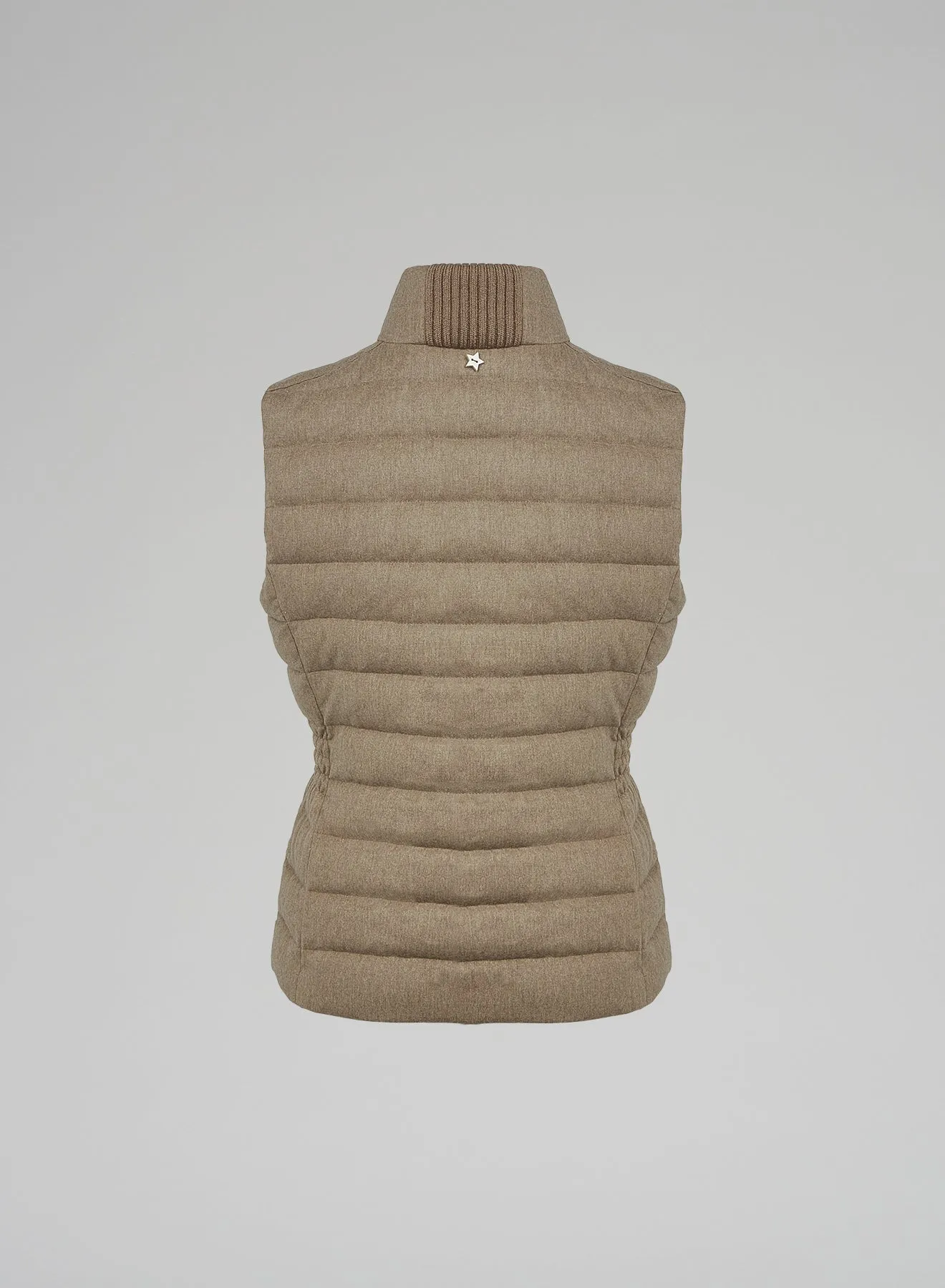 GILET IMBOTTITO IN FLANELLA STRETCH