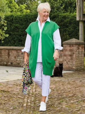 Grace Knitted Gilet - Emerald