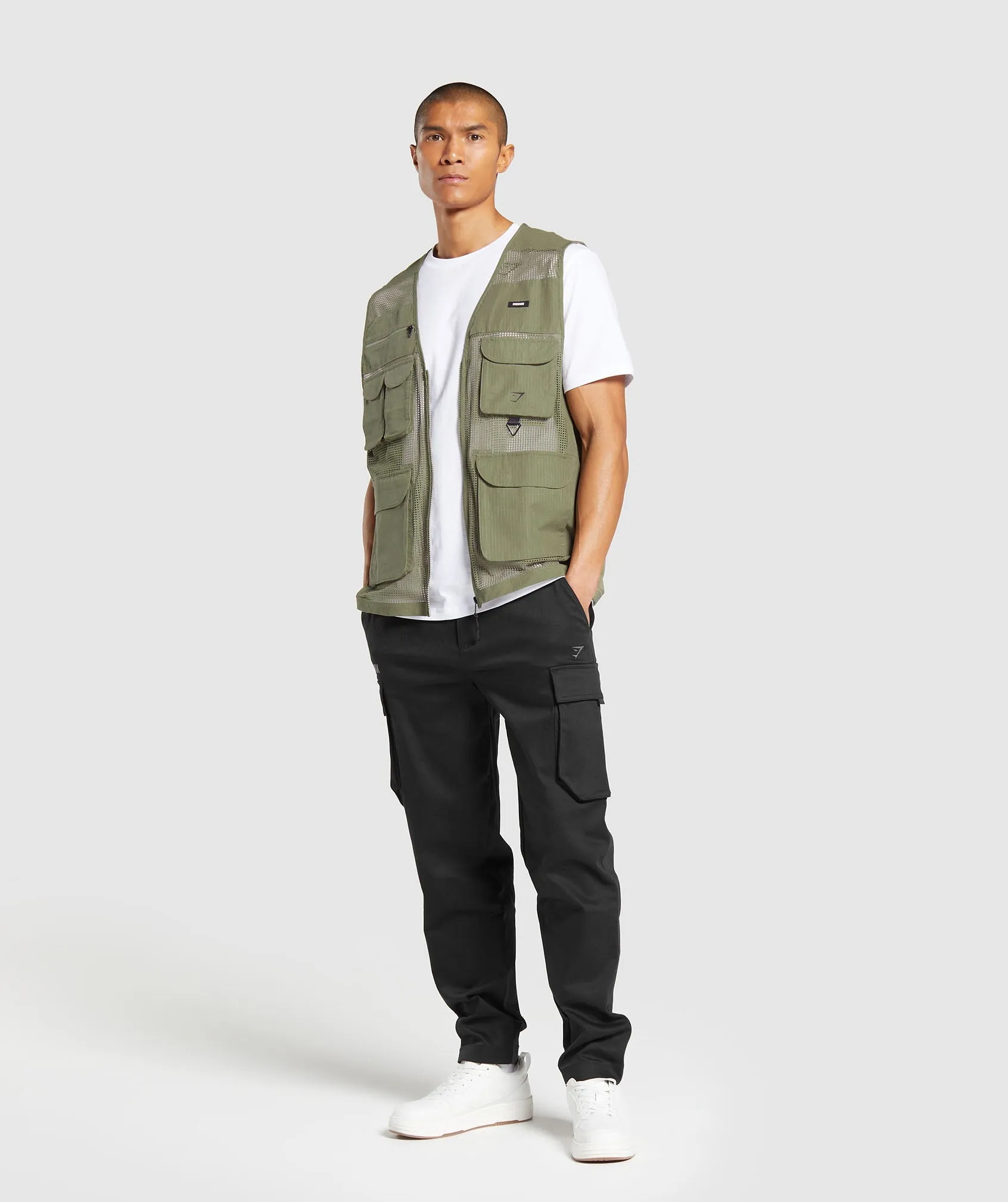 Gymshark Woven Vest - Utility Green