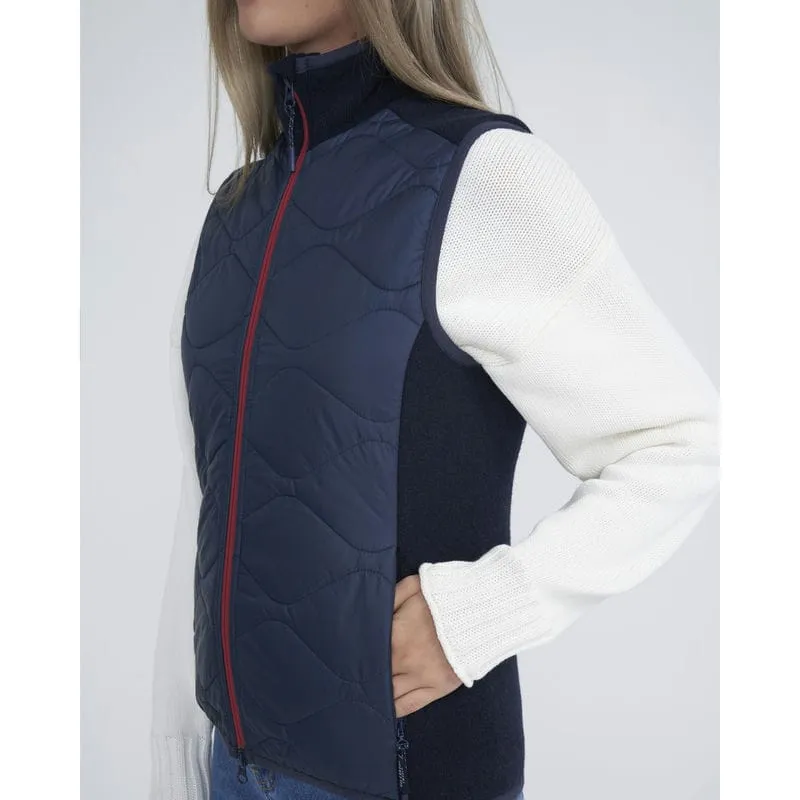 Holebrook Rakel Windproof Ladies Gilet - Navy/Raspberry