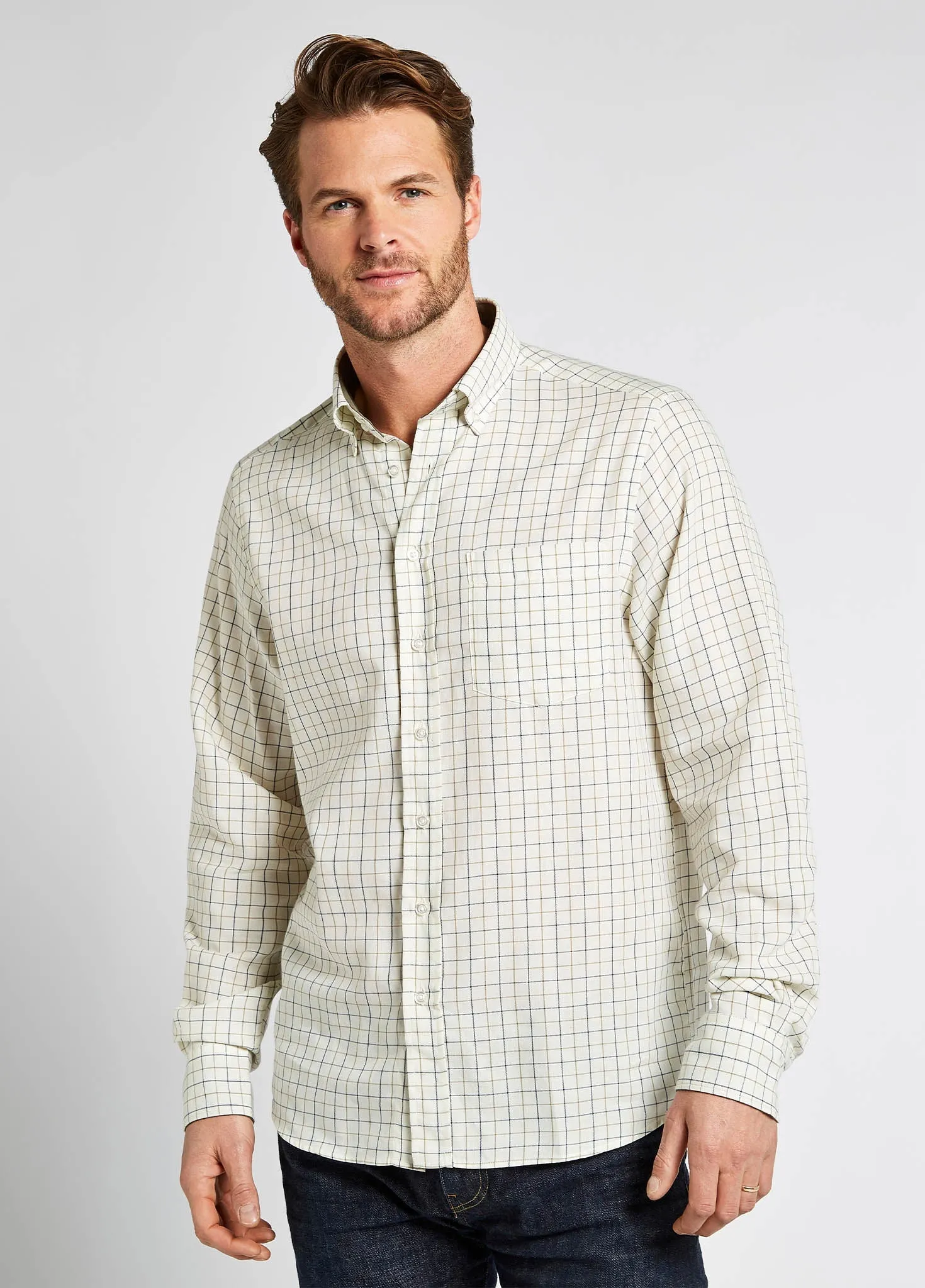 Hollymount Check Shirt - Cream