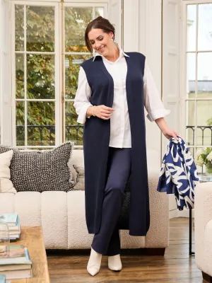 Irina Knitted Gilet - Navy