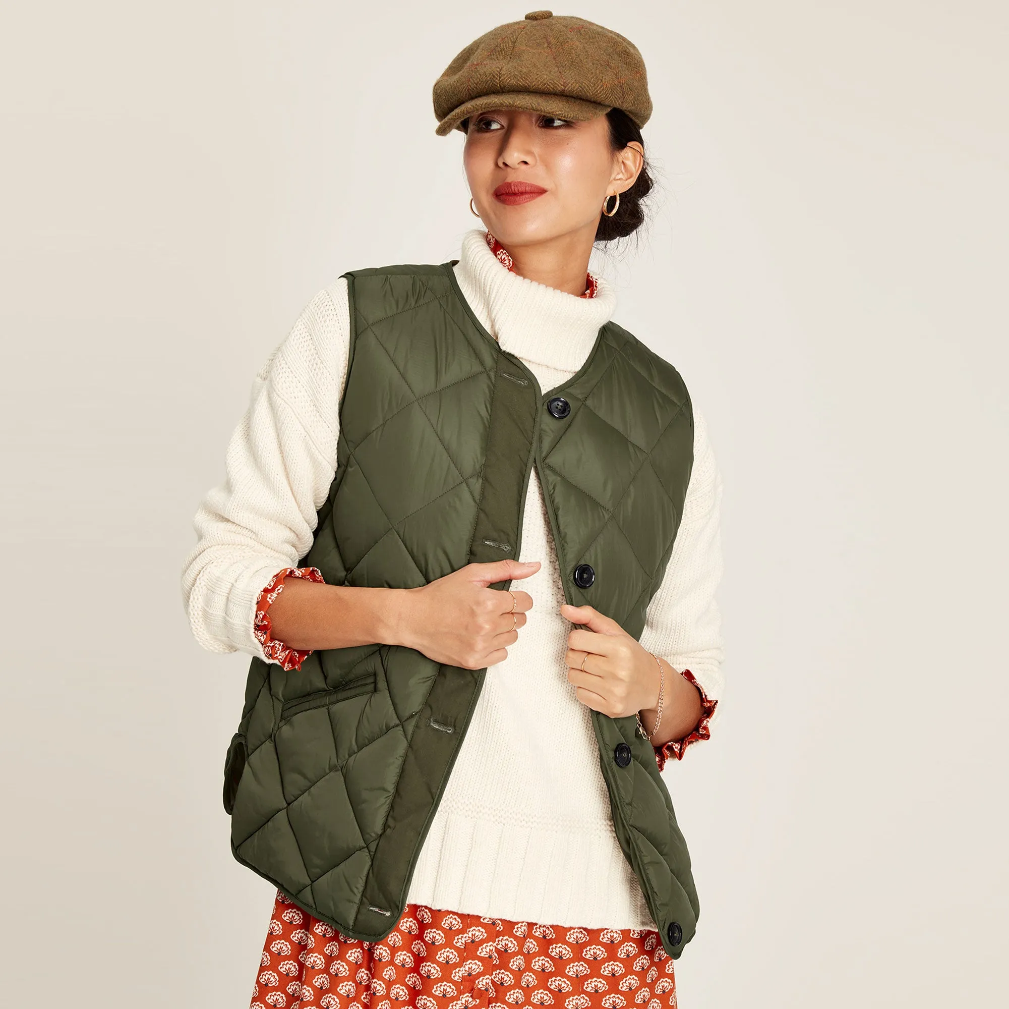 Joules Ladies Radley Diamond Quilt Gilet