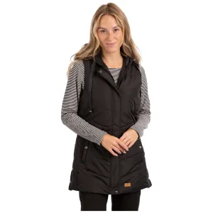 Juniper Women's Longer Padded Gilet / Bodywarmer in Black