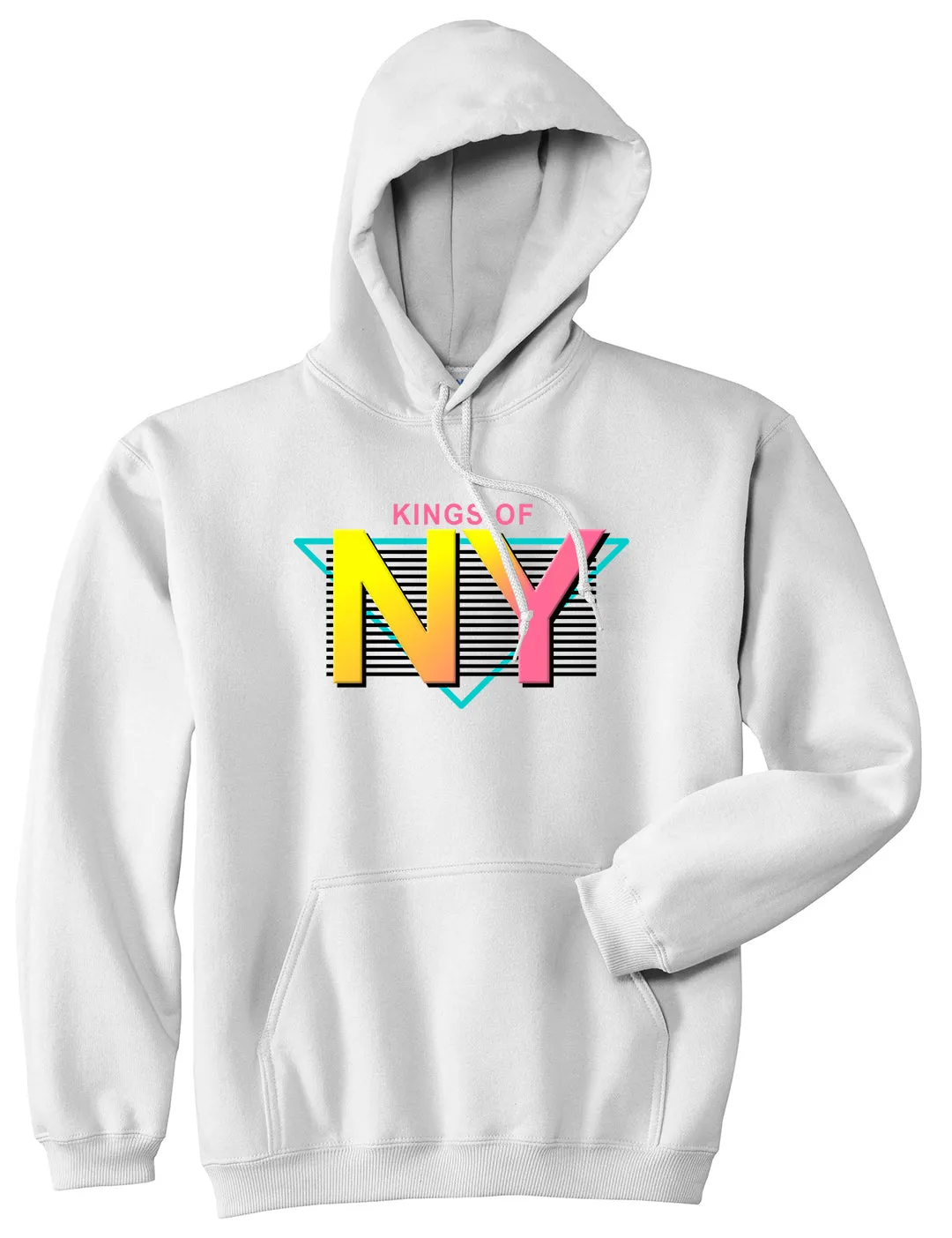 Kings Of NY 80s Retro Mens Pullover Hoodie