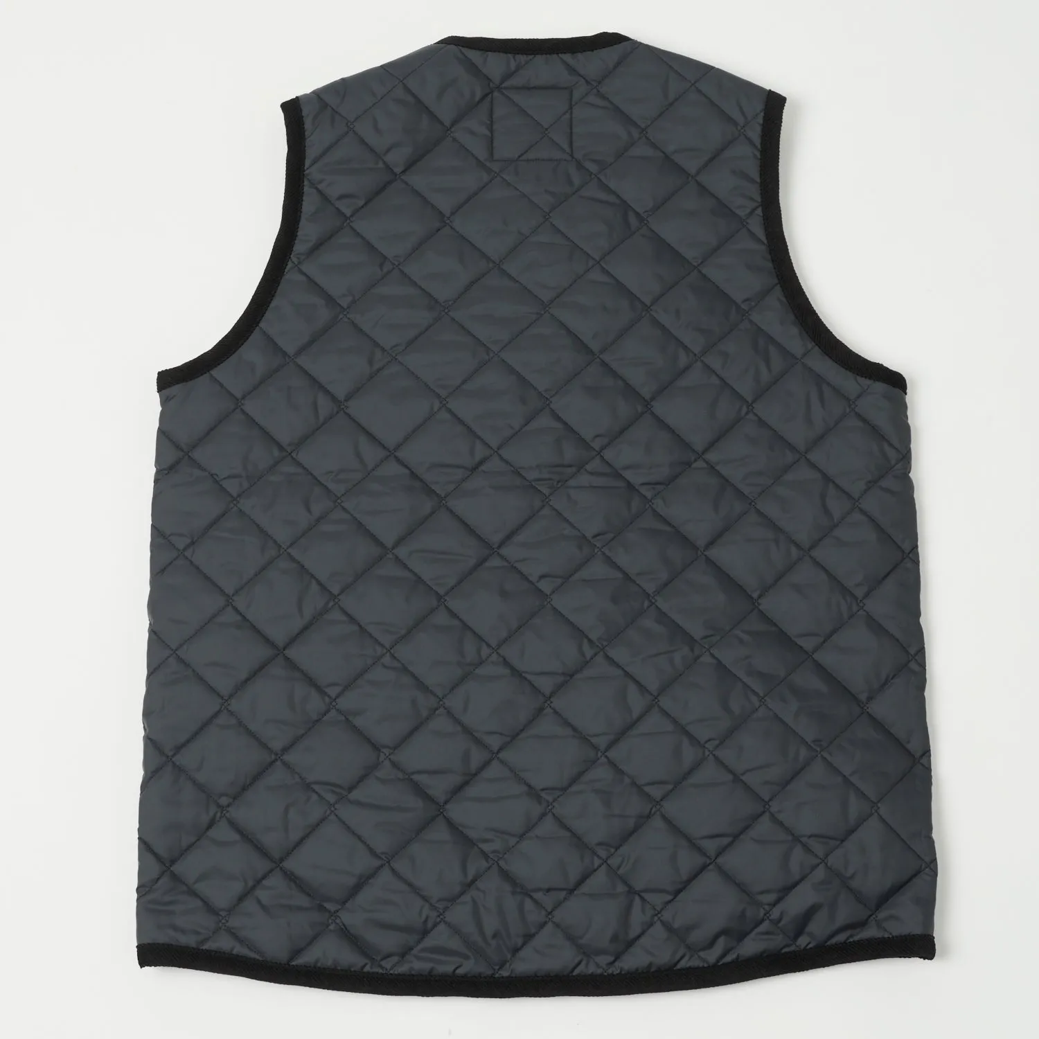 Lavenham Thornham Quilted Gilet - Lamp Black/Olive Green