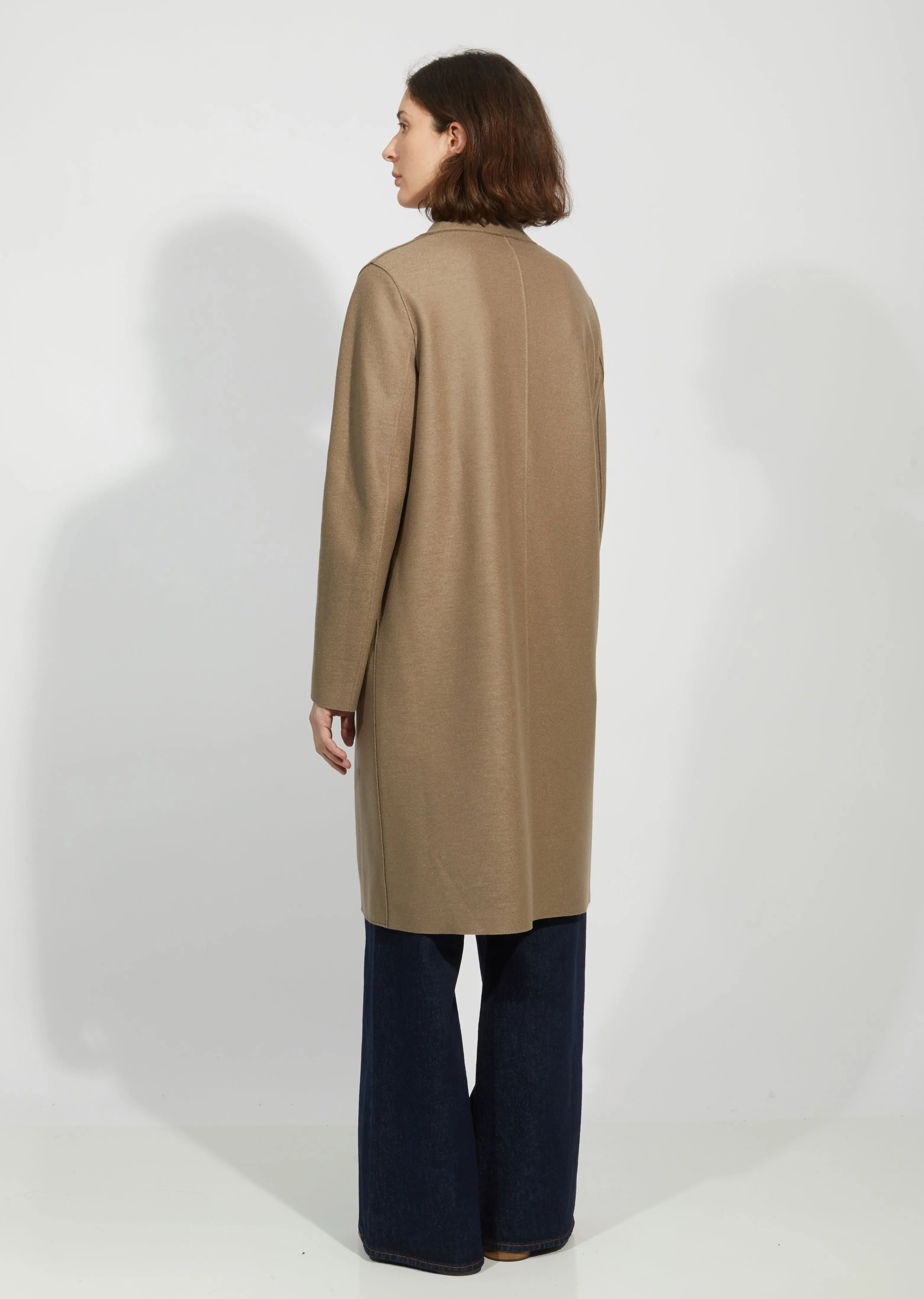 Light Pressed Wool Coat