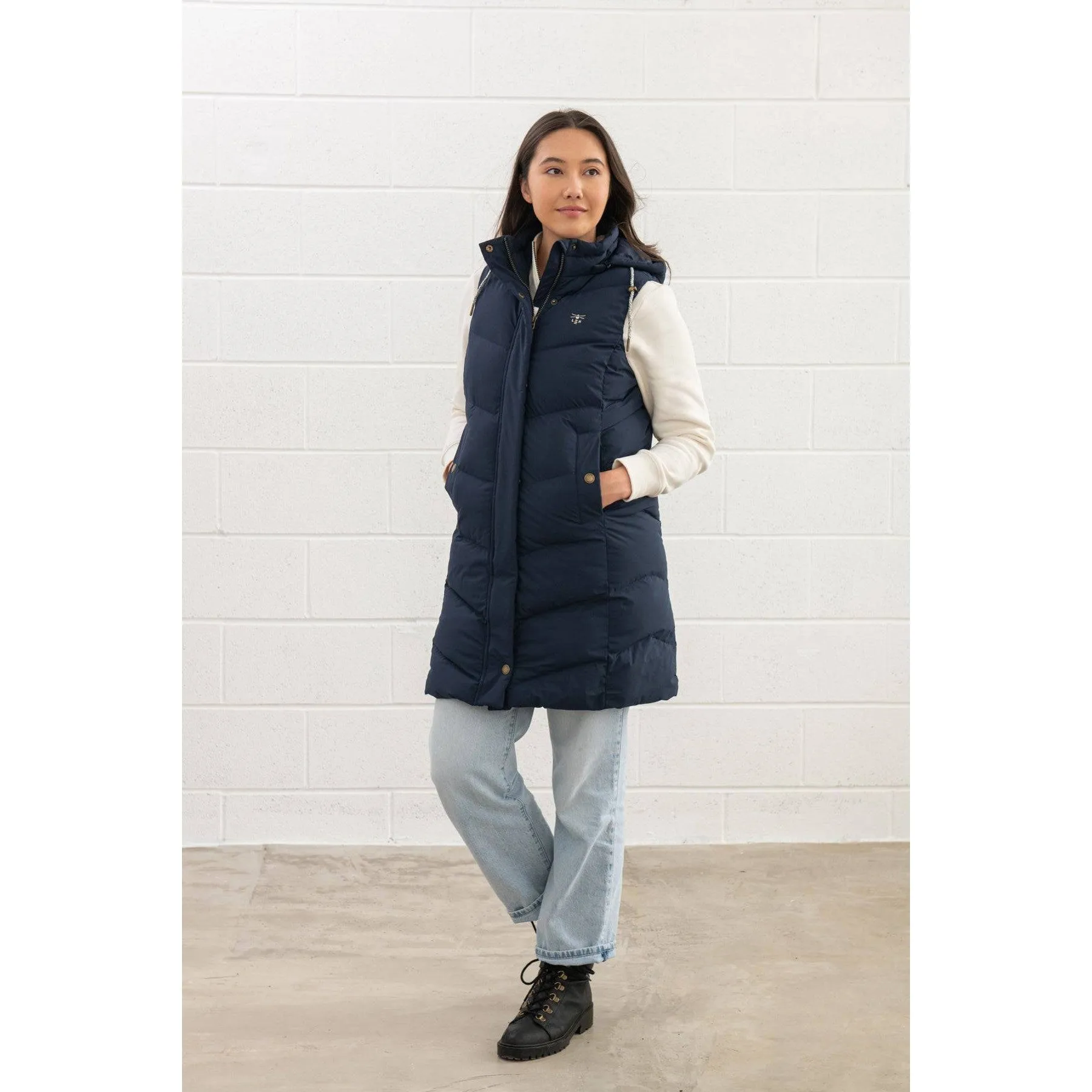 Lighthouse Savannah Navy Ladies Puffer Gilet