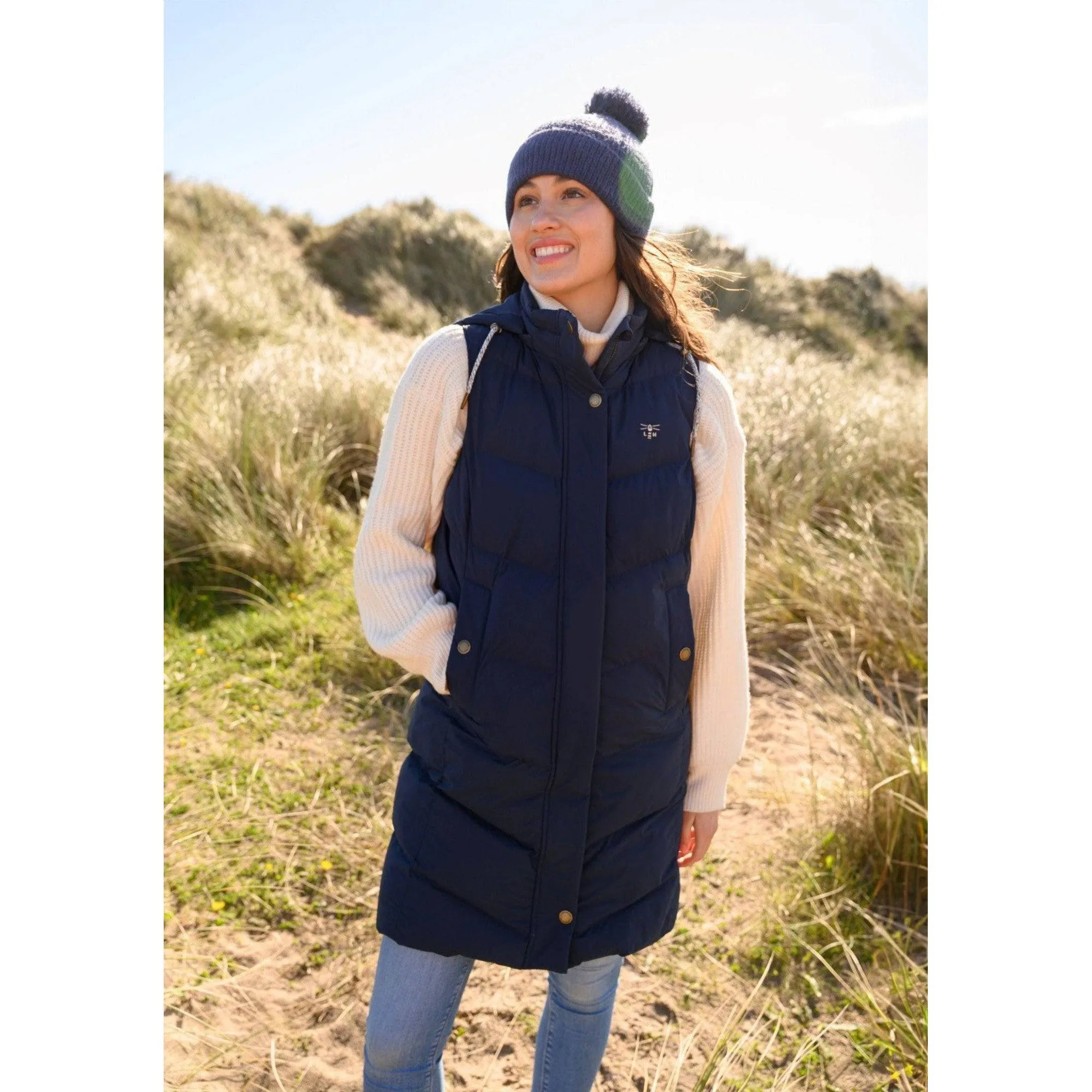 Lighthouse Savannah Navy Ladies Puffer Gilet