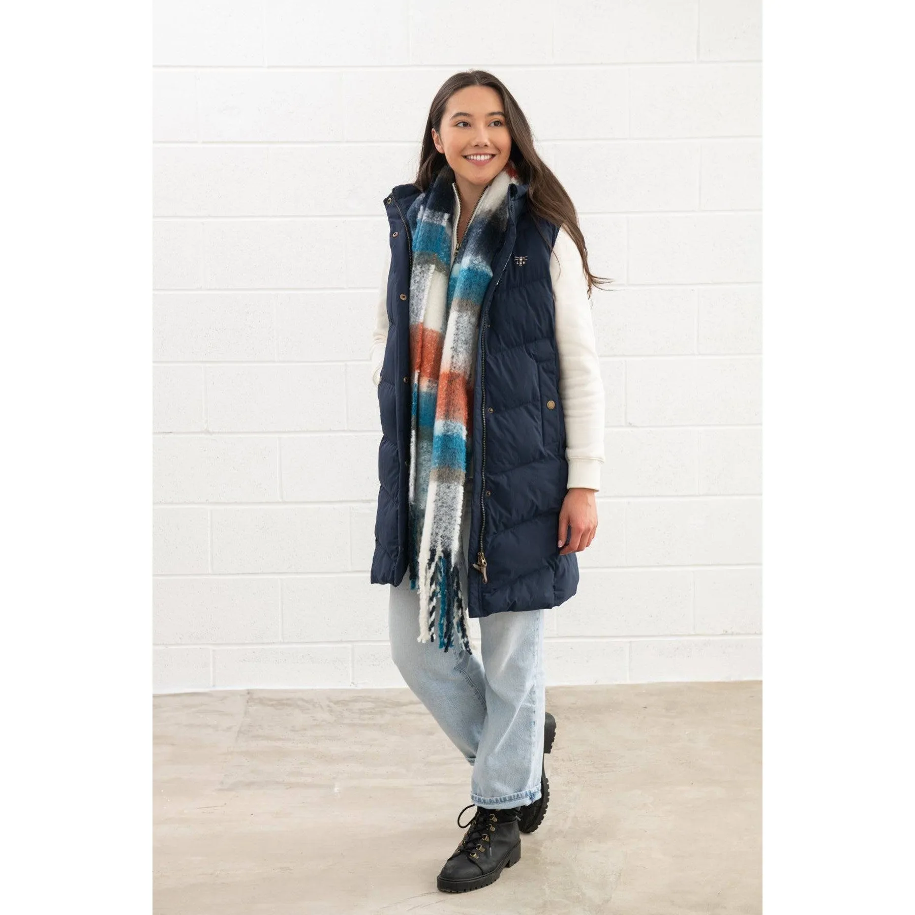 Lighthouse Savannah Navy Ladies Puffer Gilet