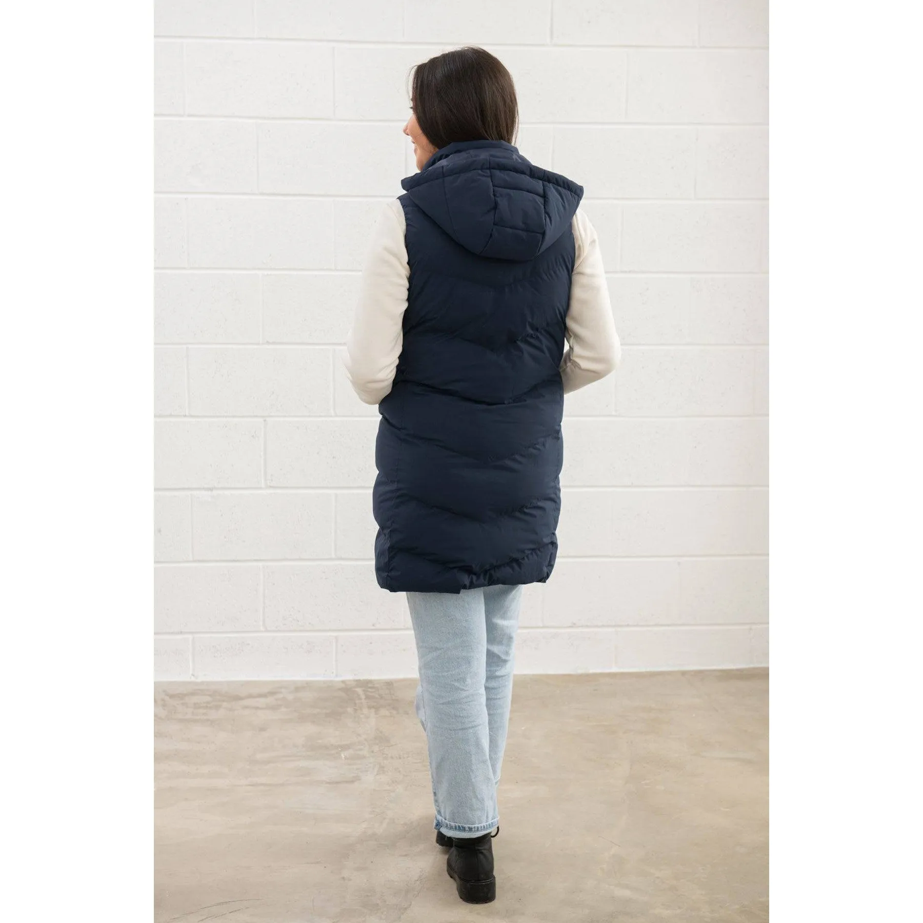 Lighthouse Savannah Navy Ladies Puffer Gilet