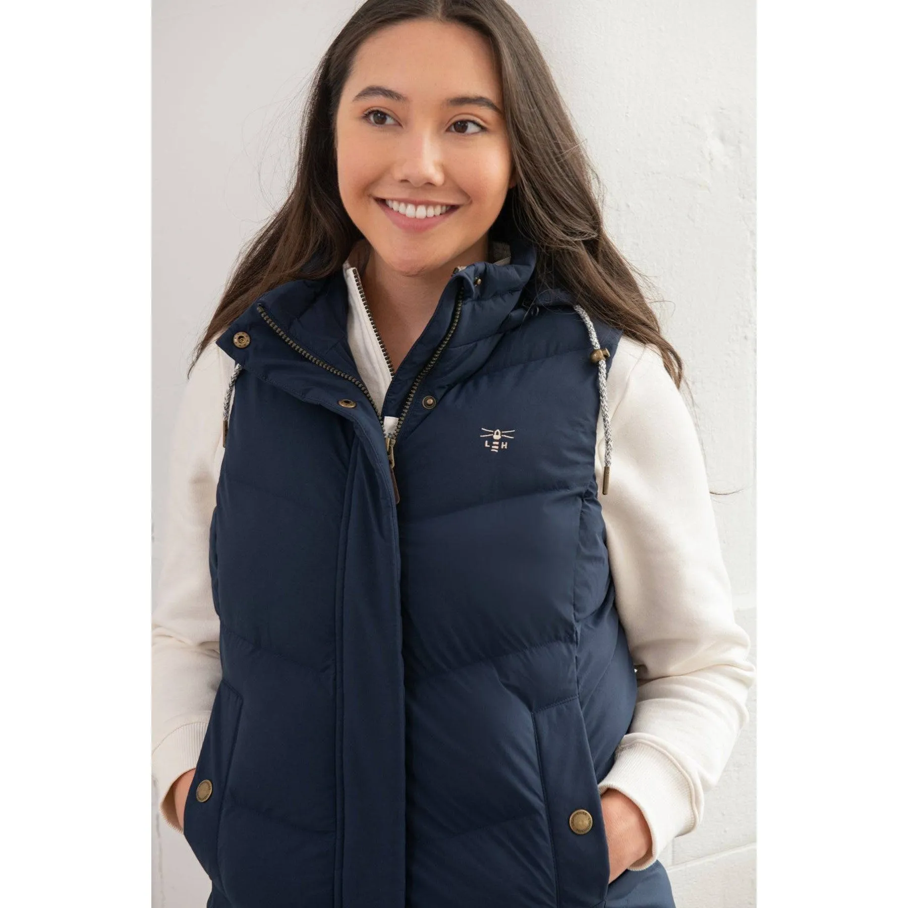 Lighthouse Savannah Navy Ladies Puffer Gilet