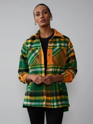 Long Sleeve Oversized Plaid Shacket