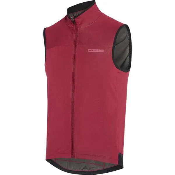 Madison RoadRace Windtech men's gilet; classy burgundy medium