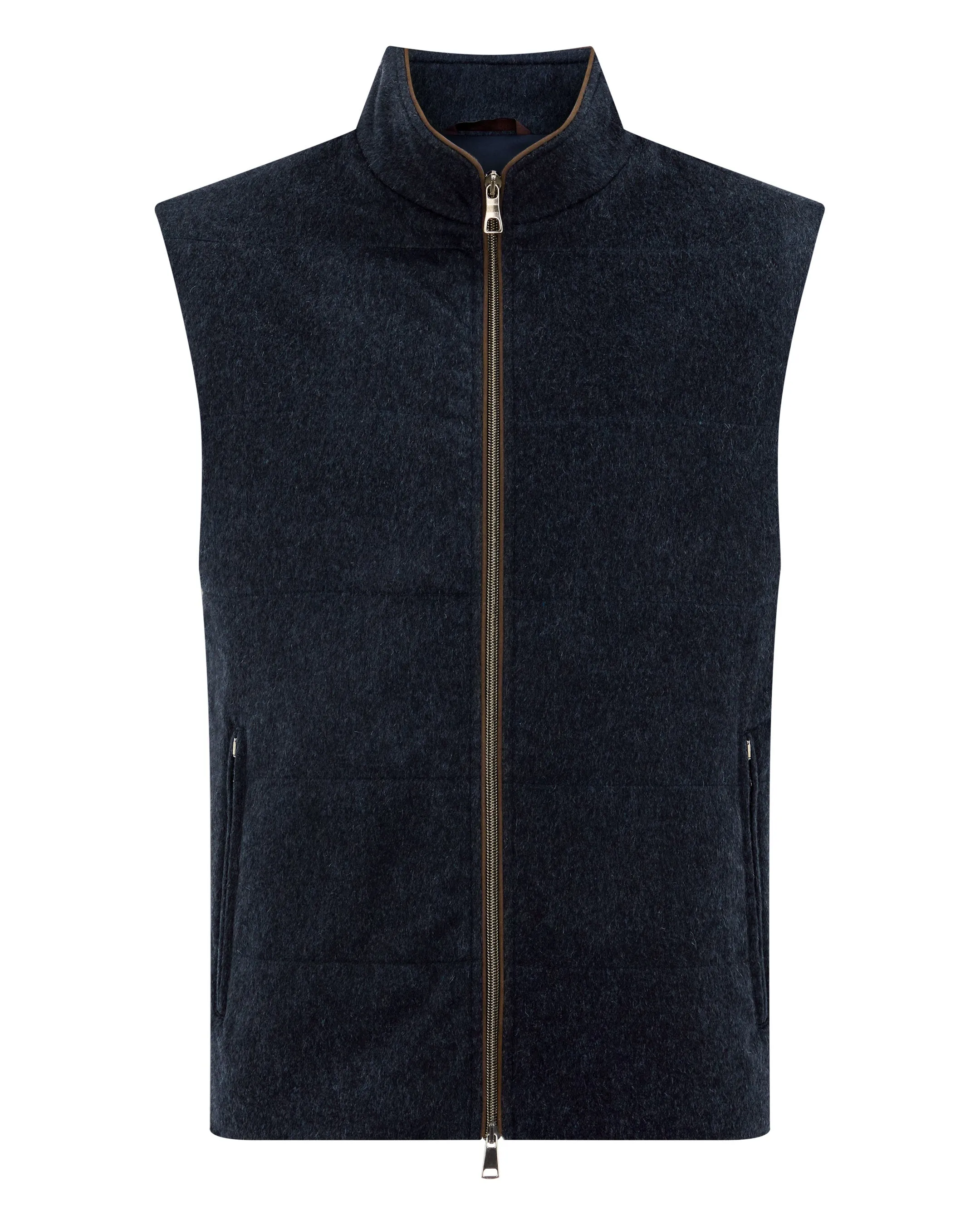 Men's Belgravia Cashmere Gilet Navy Blue Melange