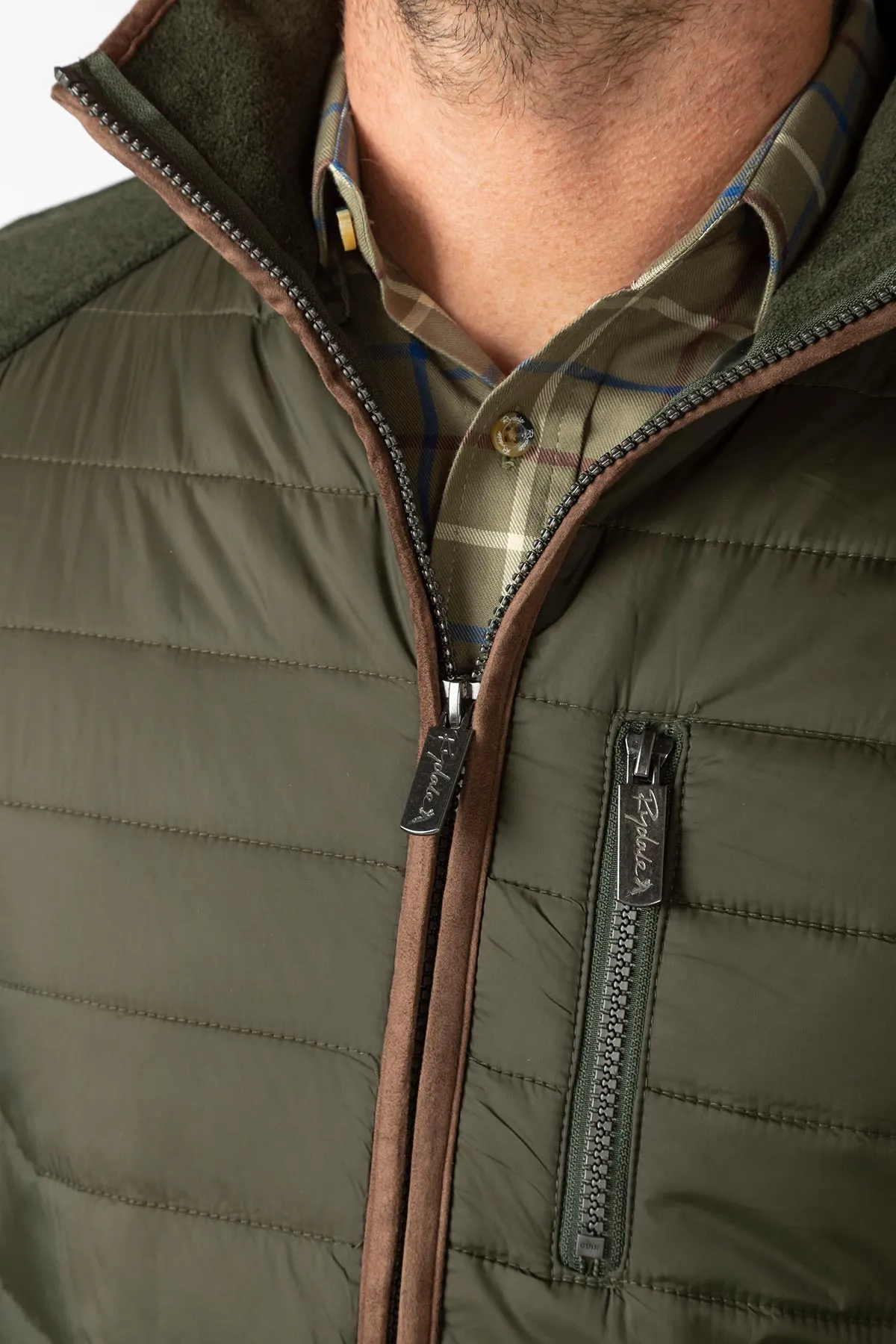 Men's Hybrid Fleece Gilet - Huggate