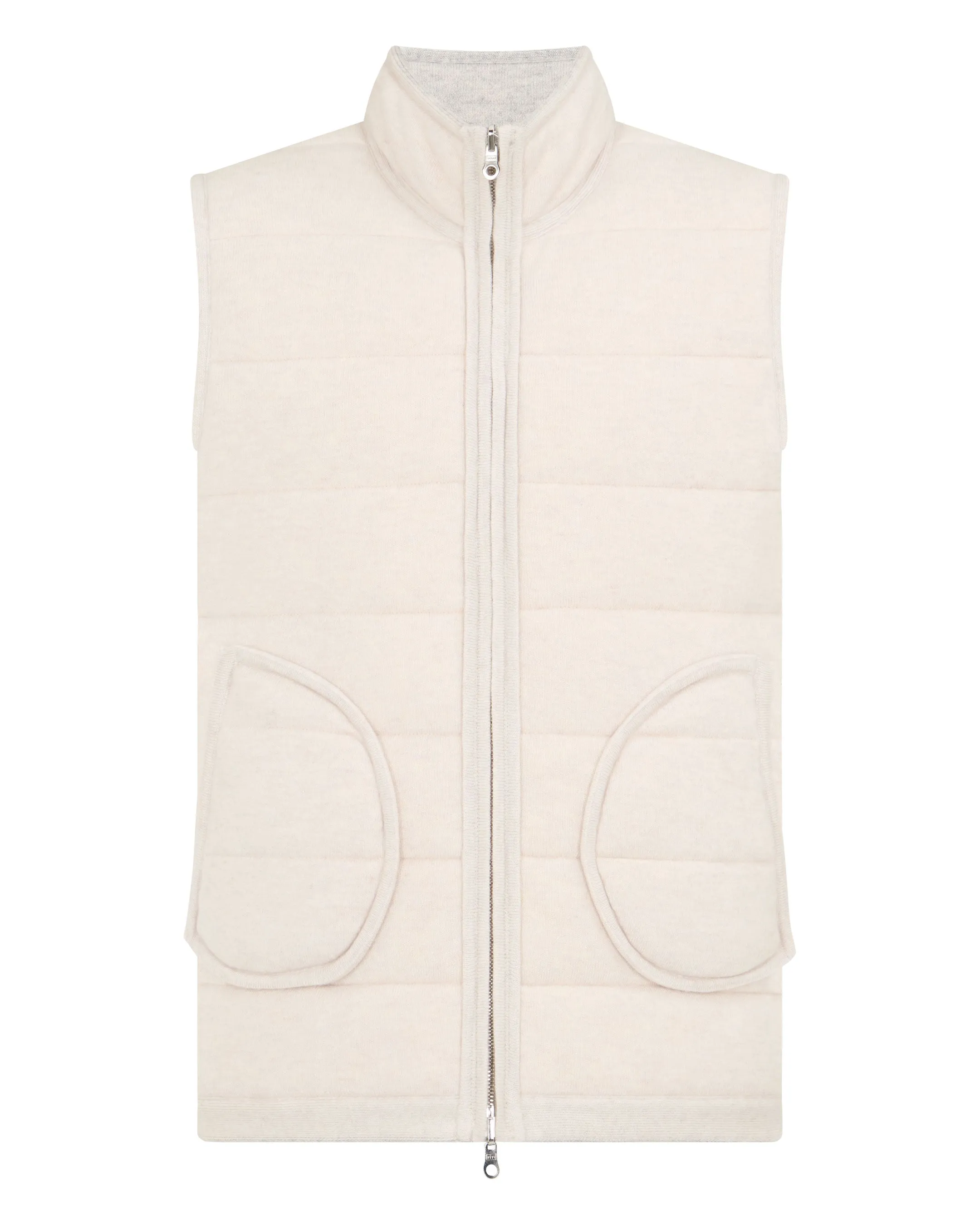 Men's Mall Cashmere Gilet Fumo Grey