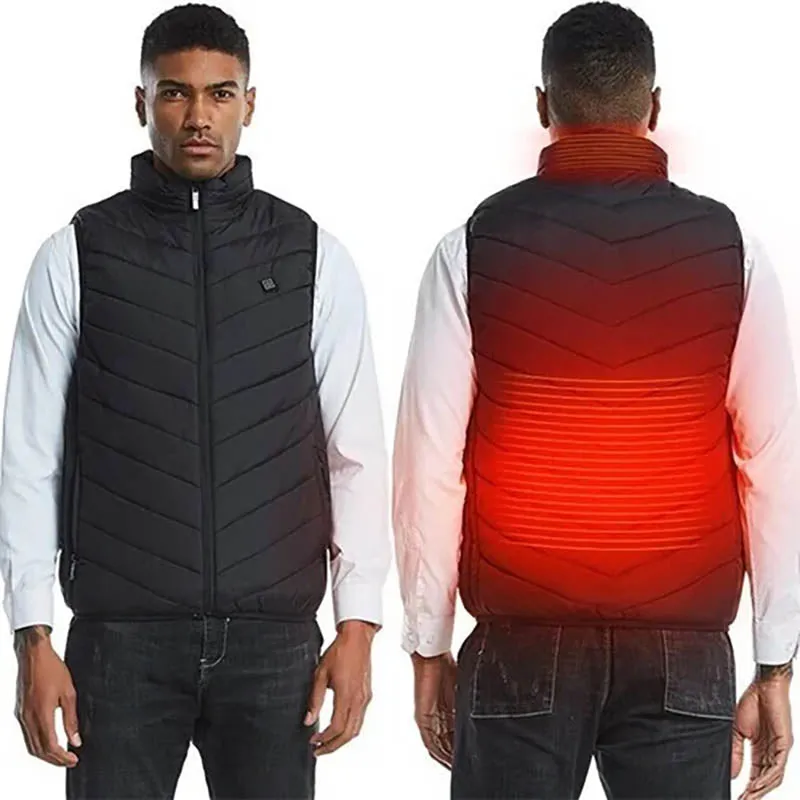 New Unisex Warming Heated Vest (9 Heating Zones)