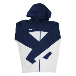 Nike Therma-FIT Men's White/Navy Full Zip Training Hoodie - Small